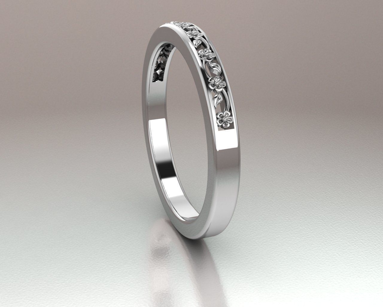 Women Ring 3D print model_12
