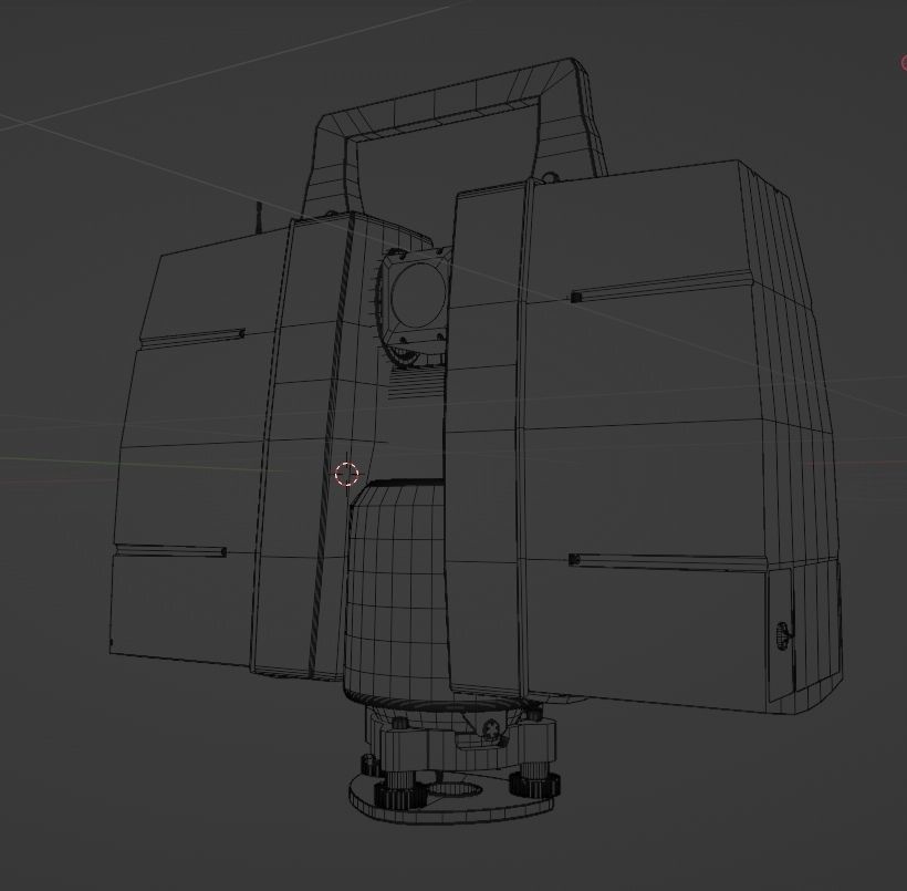 Scanstation C10 - Low poly 3D model Low-poly 3D model_9