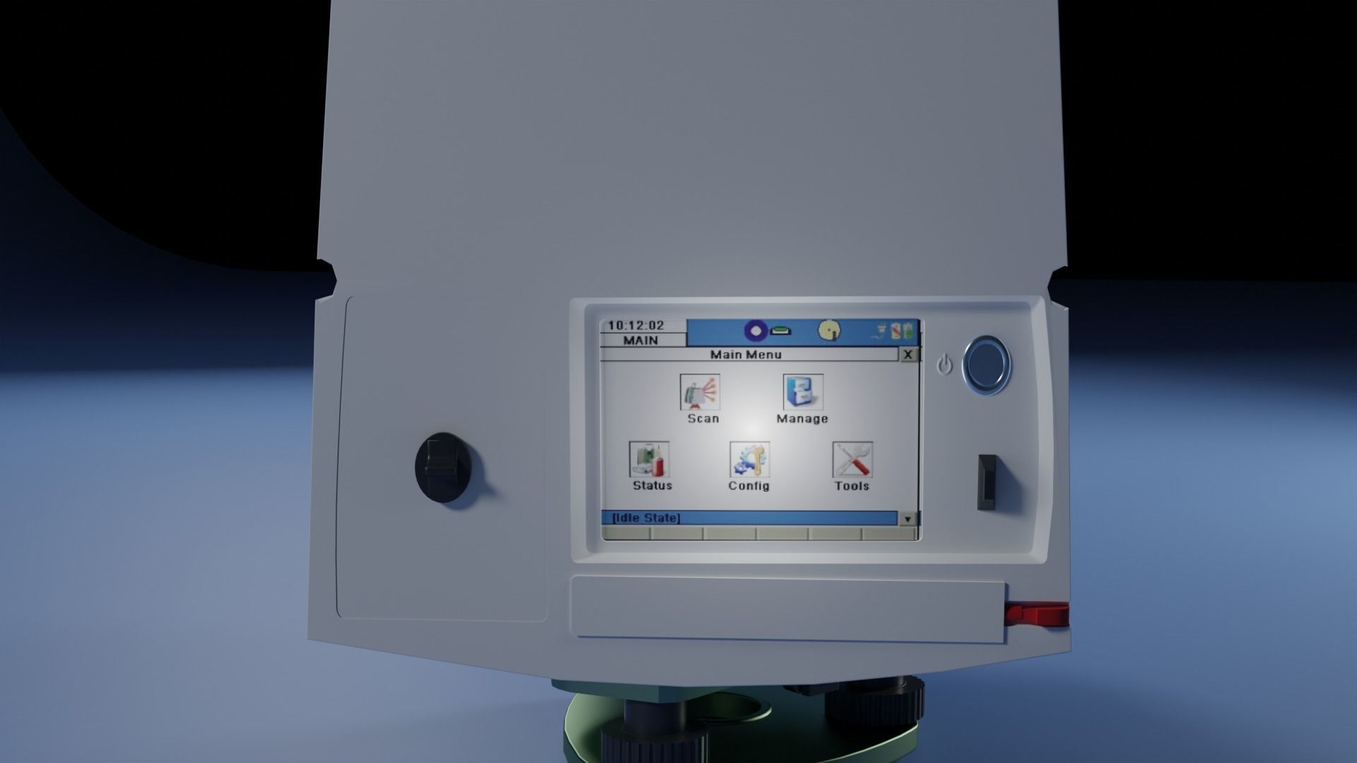 Scanstation C10 - Low poly 3D model Low-poly 3D model_3