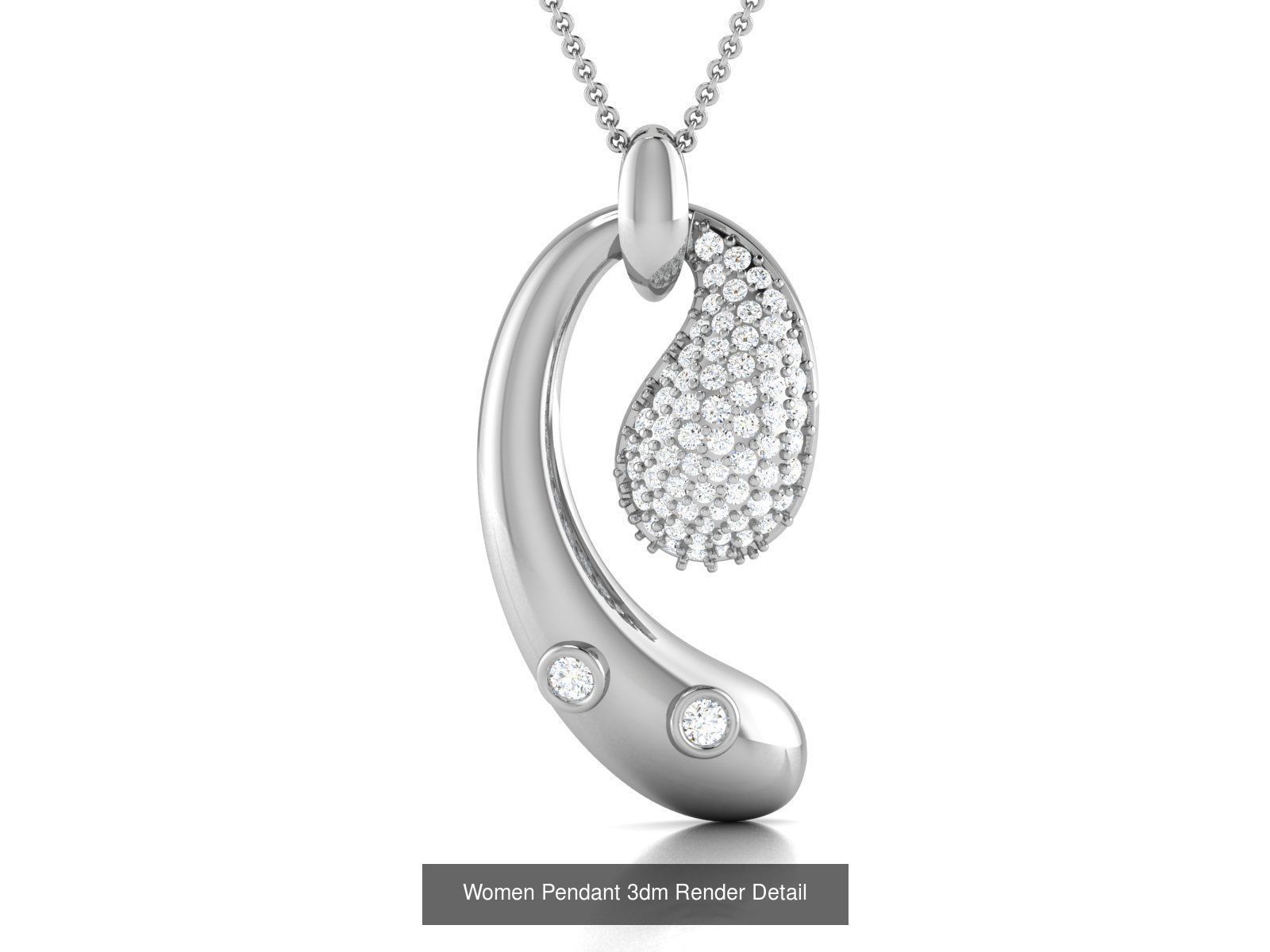 60 Women Pendant 3dm STL FBX OBJ Renders Detail Bulk Collection _27