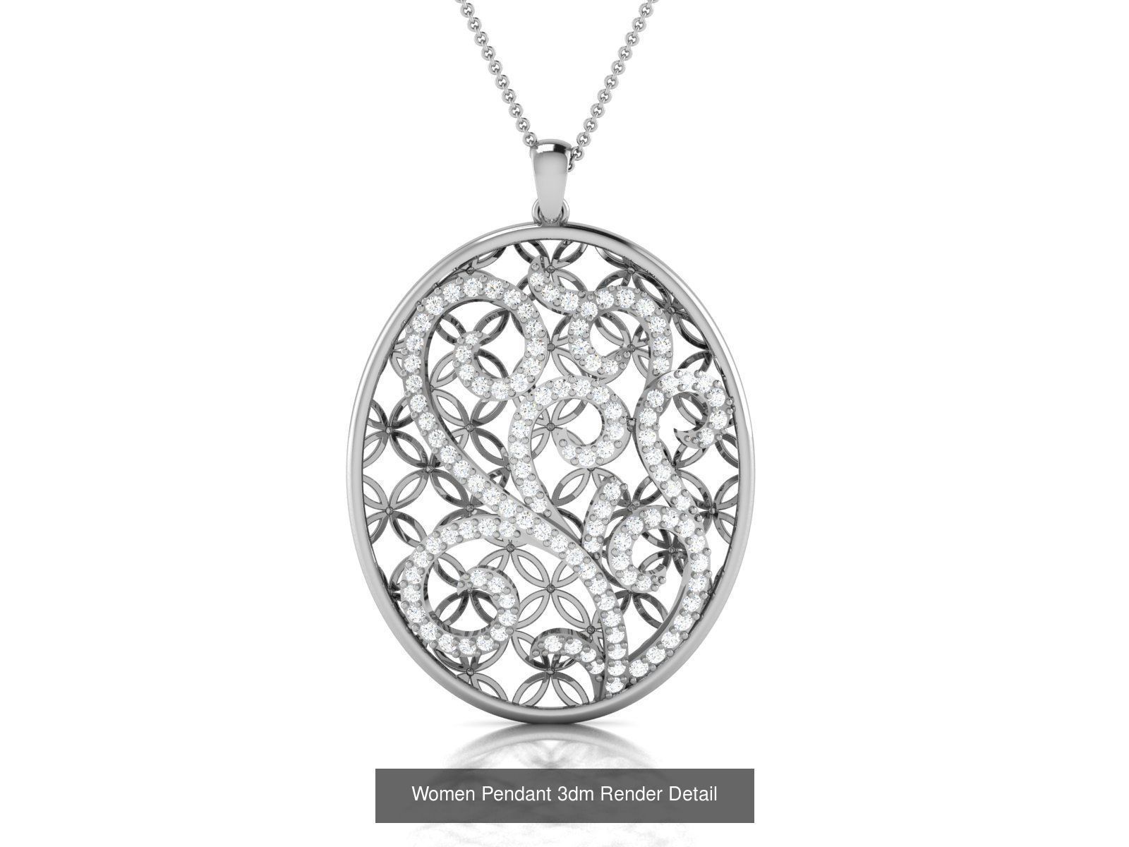 60 Women Pendant 3dm STL FBX OBJ Renders Detail Bulk Collection _28