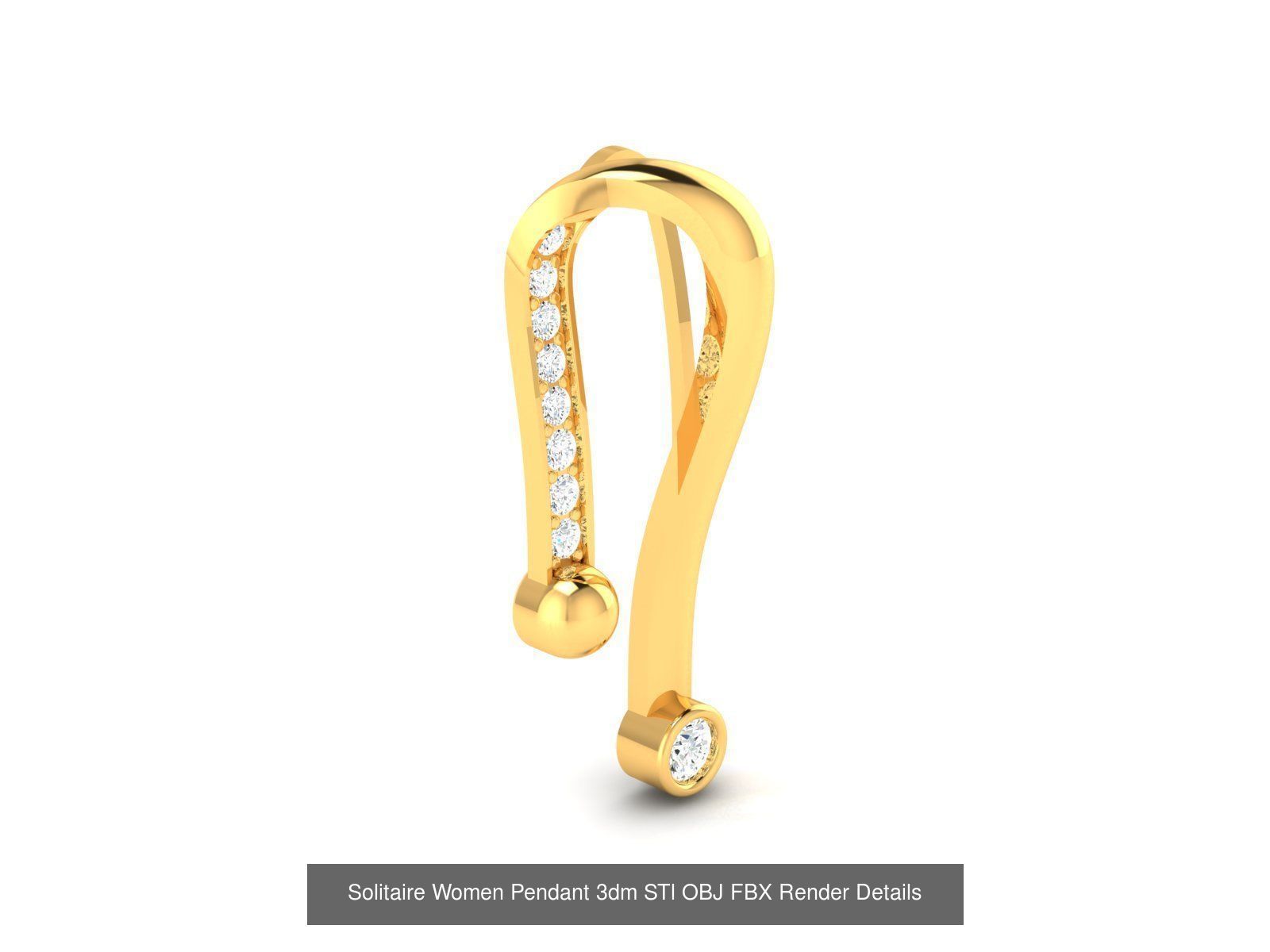 60 Women Pendant 3dm STL FBX OBJ Renders Detail Bulk Collection _67