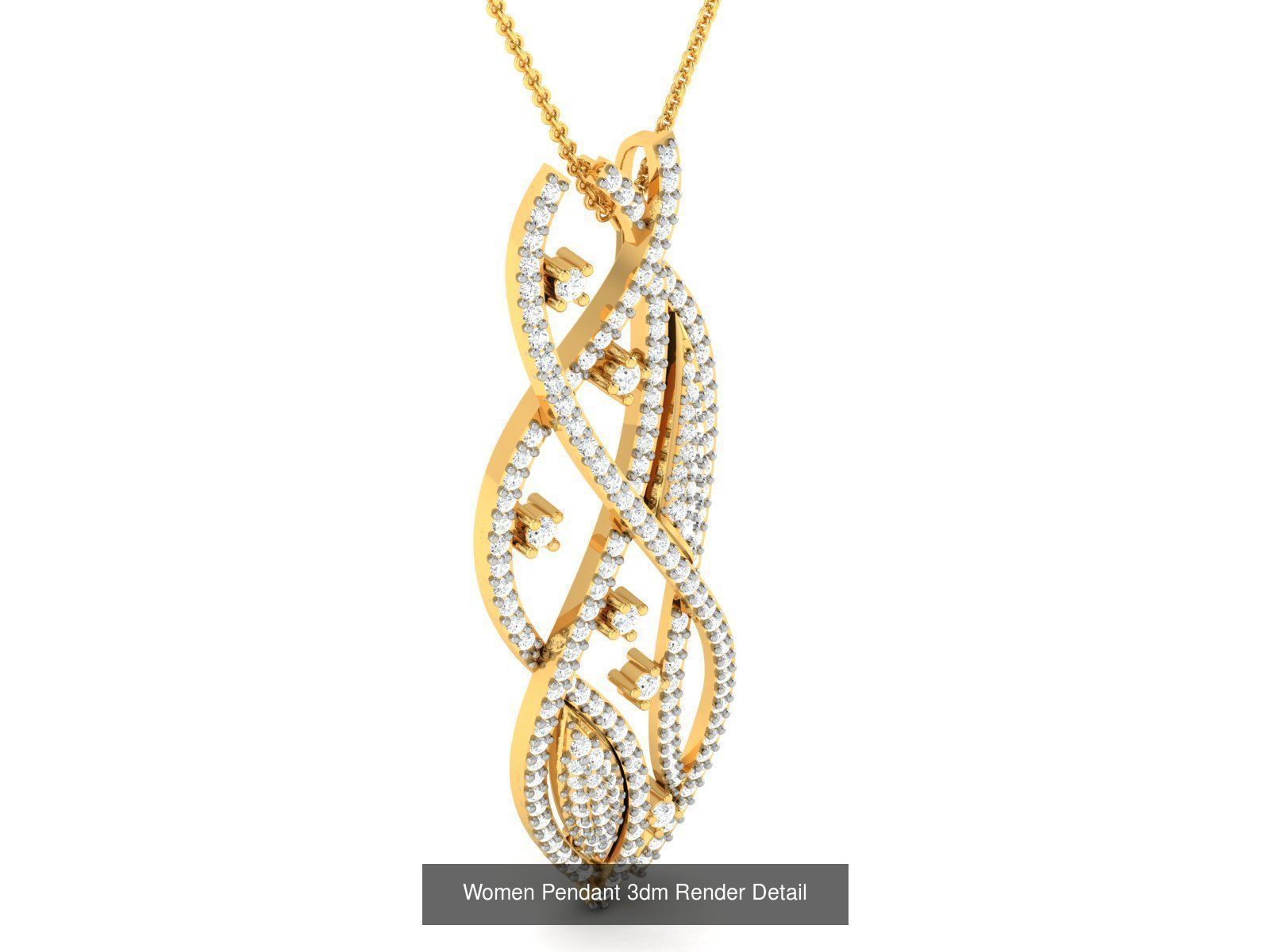 60 Women Pendant 3dm STL FBX OBJ Renders Detail Bulk Collection _15