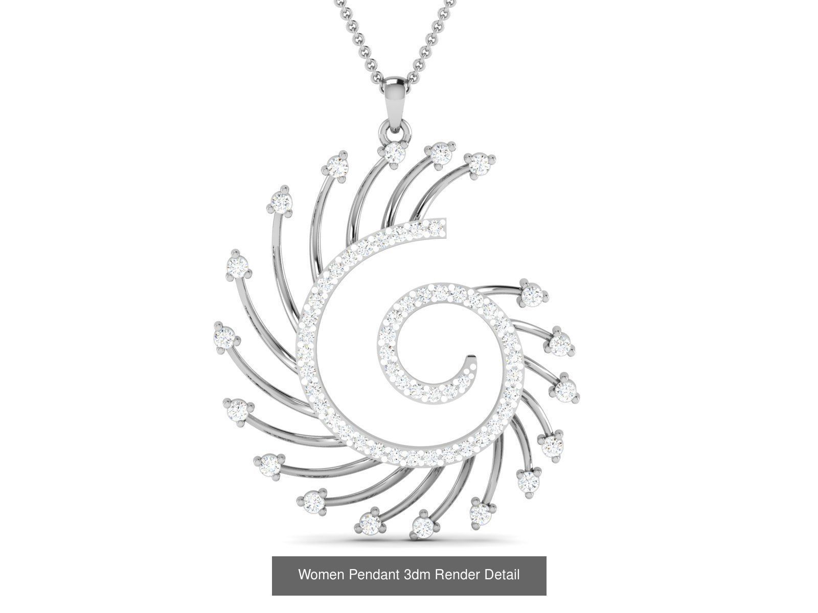 60 Women Pendant 3dm STL FBX OBJ Renders Detail Bulk Collection _24