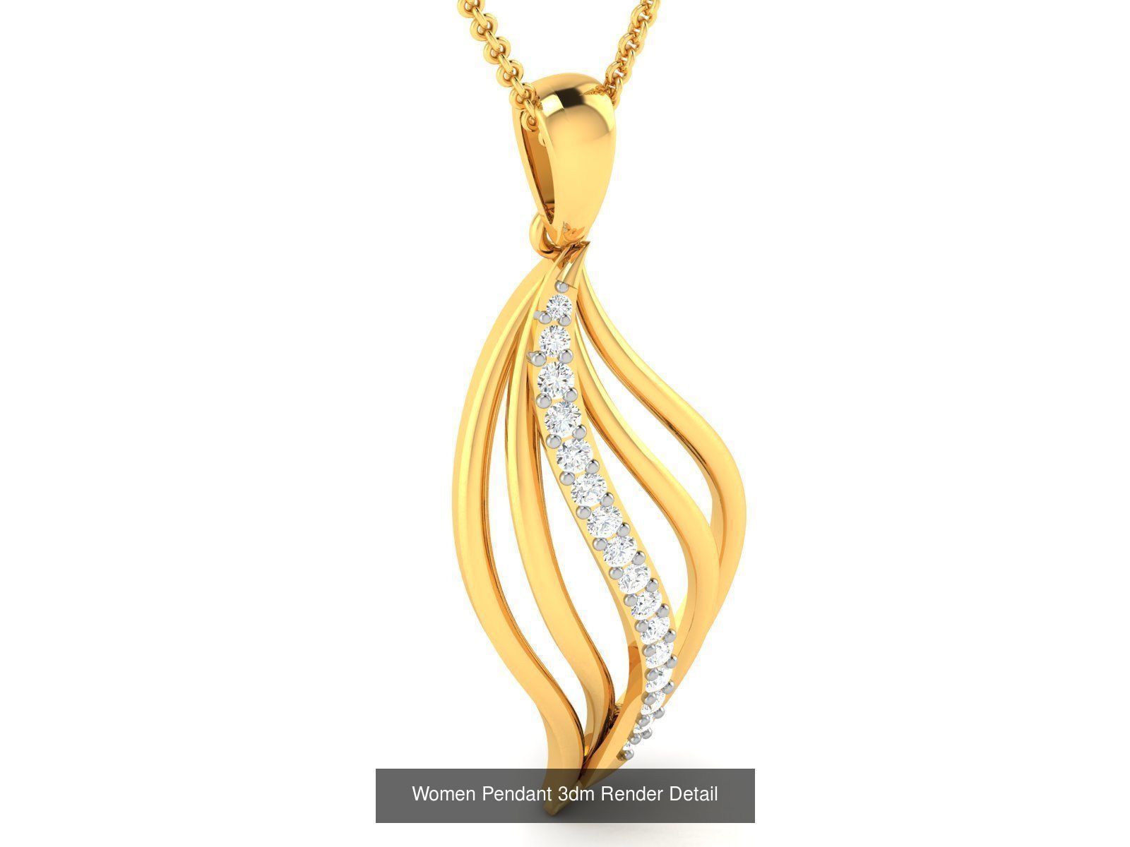 60 Women Pendant 3dm STL FBX OBJ Renders Detail Bulk Collection _13