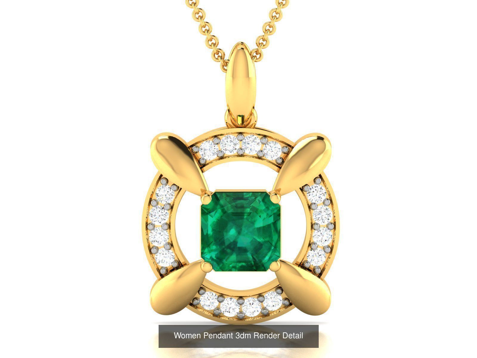 60 Women Pendant 3dm STL FBX OBJ Renders Detail Bulk Collection _31