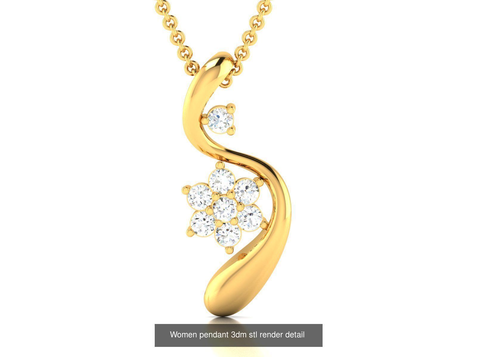 60 Women Pendant 3dm STL FBX OBJ Renders Detail Bulk Collection _56