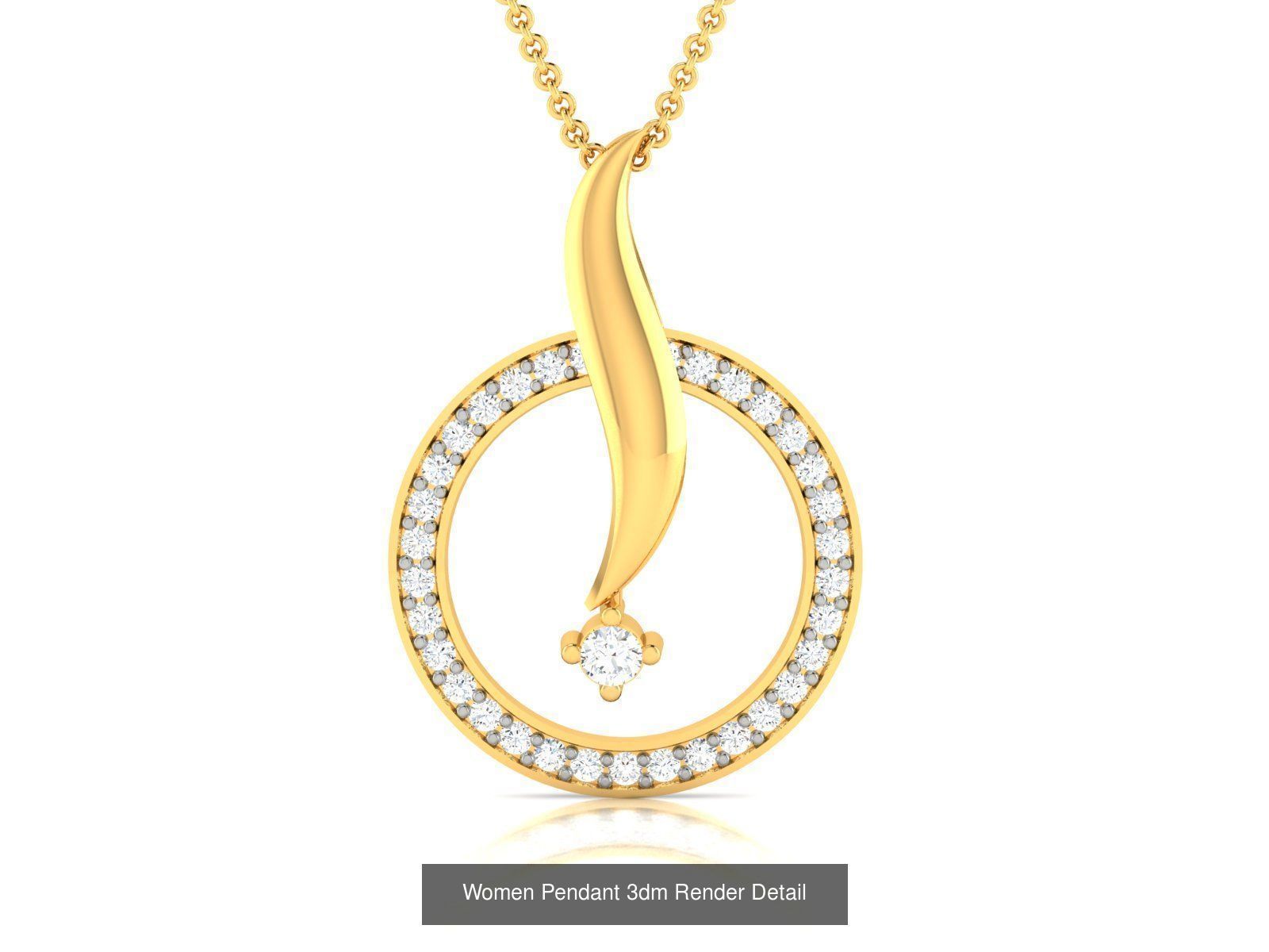 60 Women Pendant 3dm STL FBX OBJ Renders Detail Bulk Collection _43