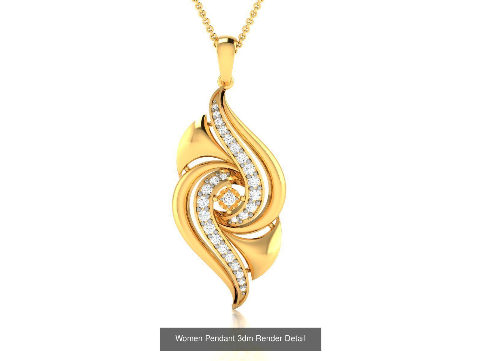 60 Women Pendant 3dm STL FBX OBJ Renders Detail Bulk Collection _41