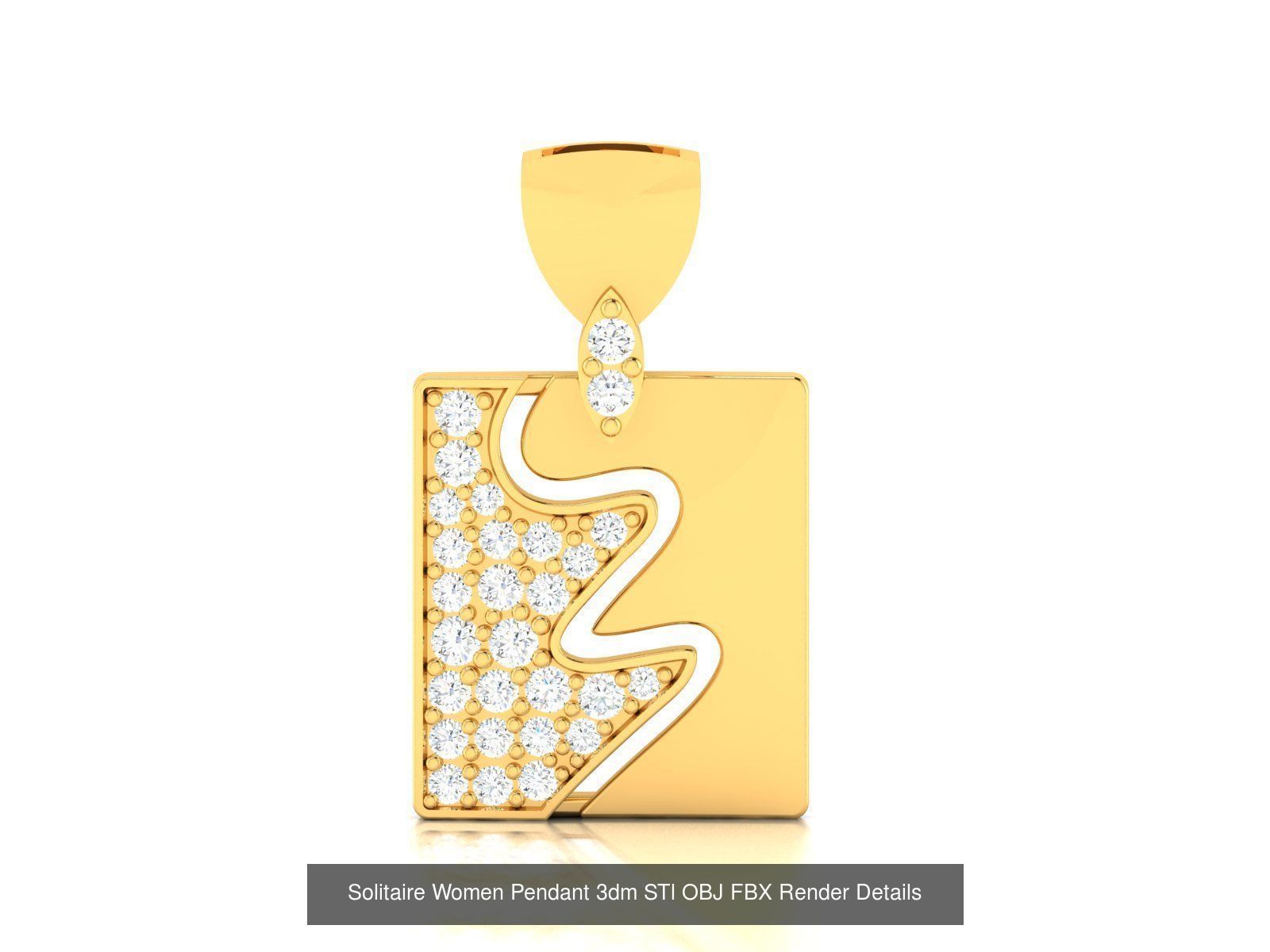 60 Women Pendant 3dm STL FBX OBJ Renders Detail Bulk Collection _68