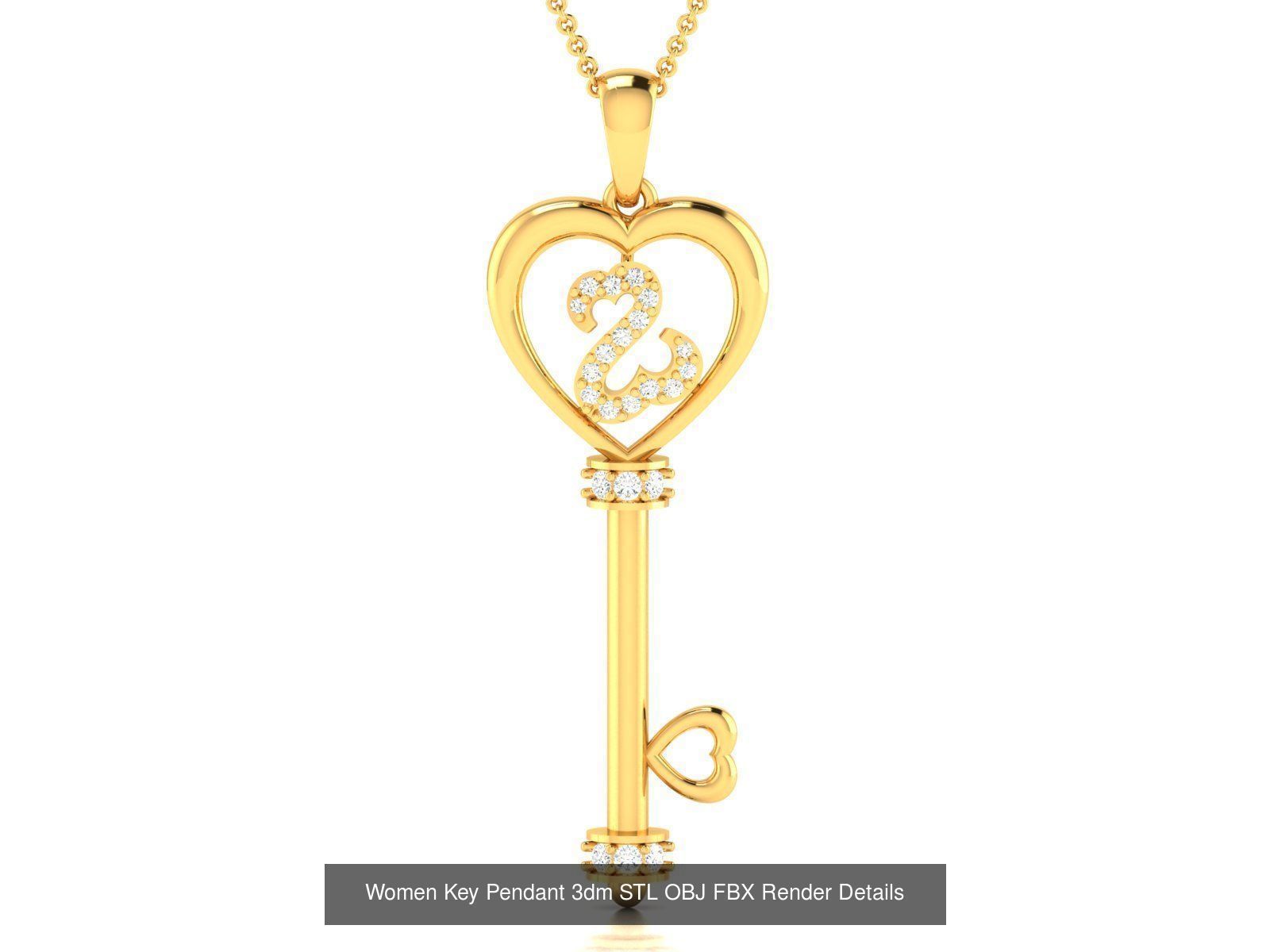 60 Women Pendant 3dm STL FBX OBJ Renders Detail Bulk Collection _65