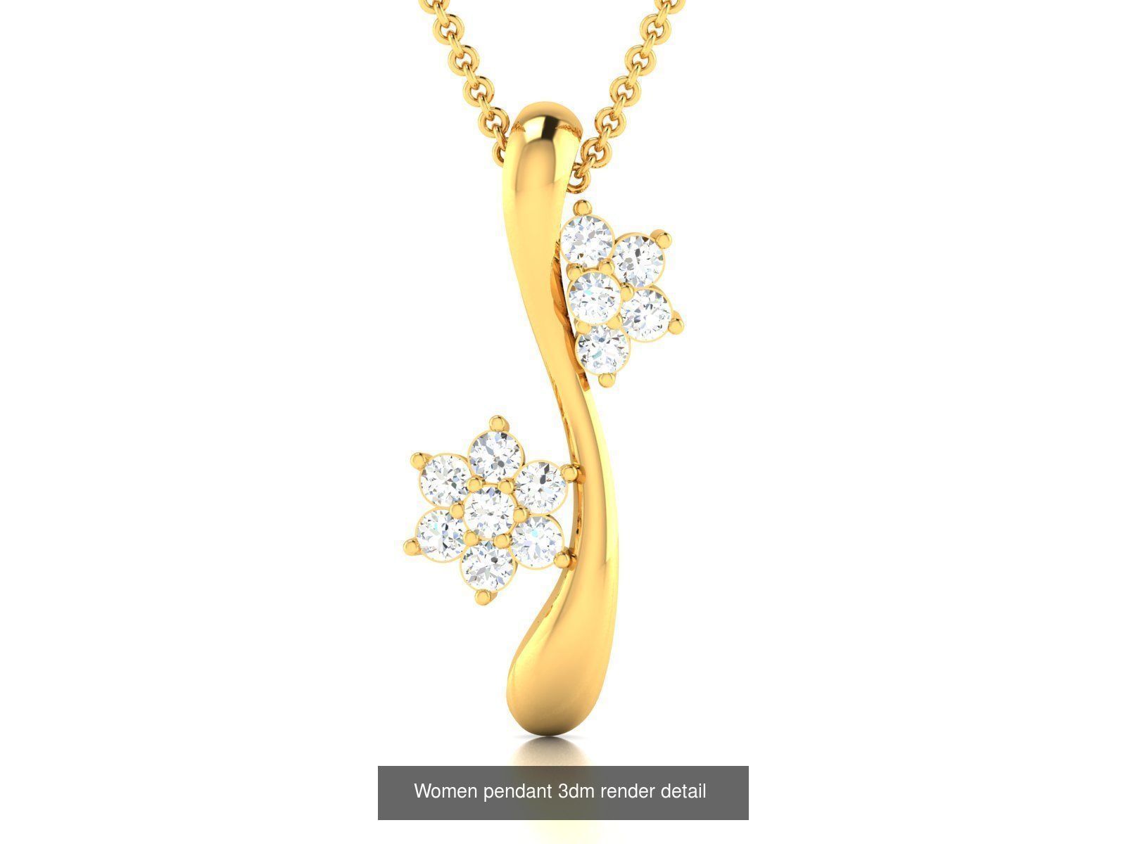 60 Women Pendant 3dm STL FBX OBJ Renders Detail Bulk Collection _57