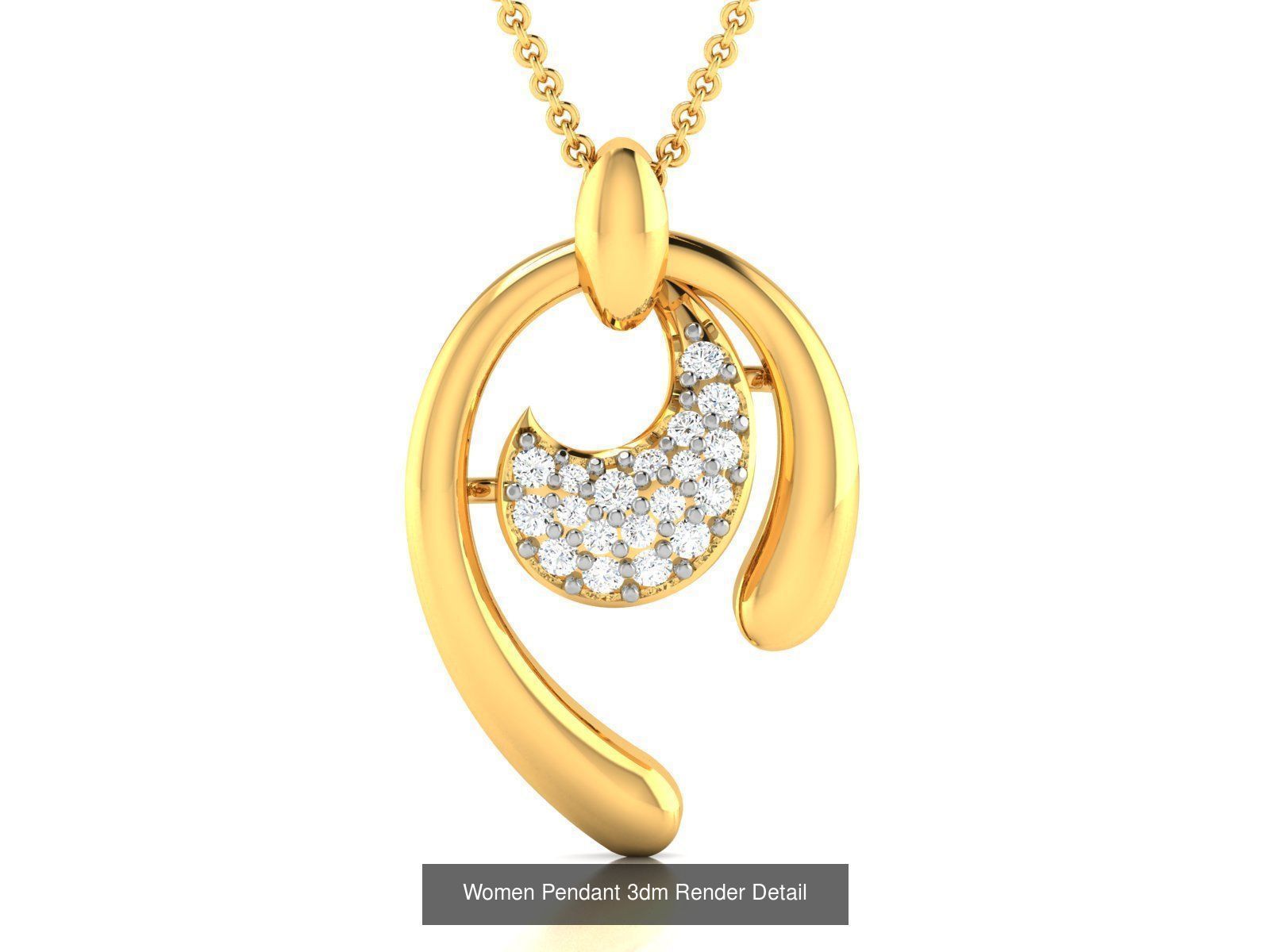 60 Women Pendant 3dm STL FBX OBJ Renders Detail Bulk Collection _35