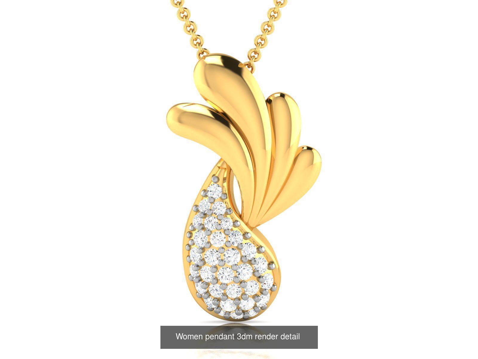 60 Women Pendant 3dm STL FBX OBJ Renders Detail Bulk Collection _50