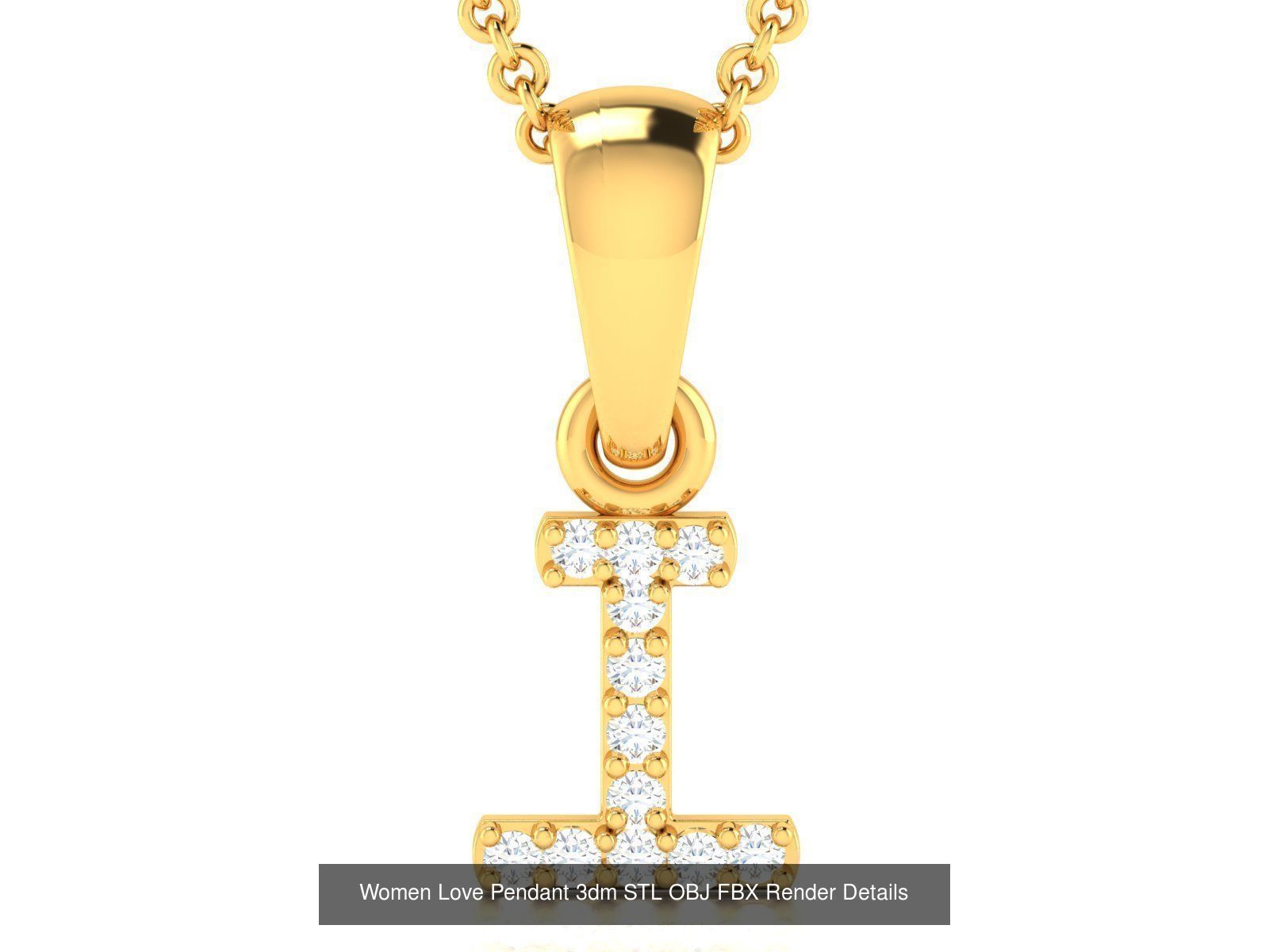 60 Women Pendant 3dm STL FBX OBJ Renders Detail Bulk Collection _63