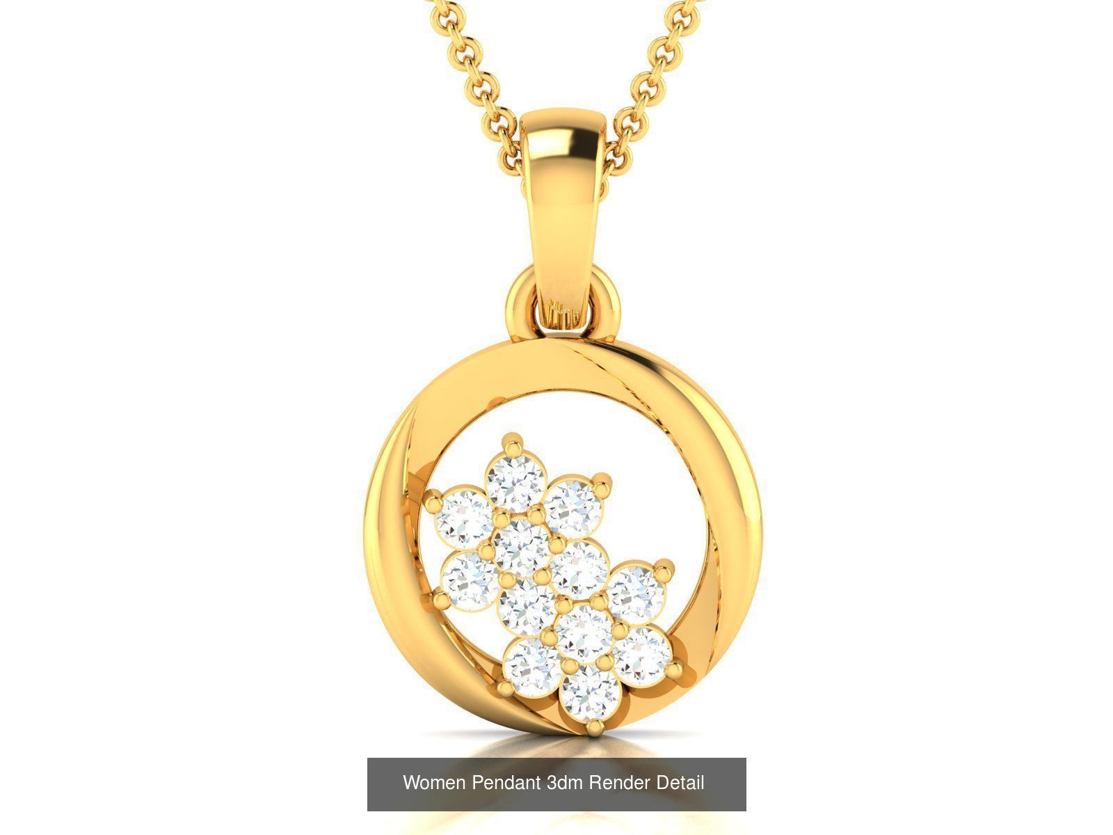 60 Women Pendant 3dm STL FBX OBJ Renders Detail Bulk Collection _55