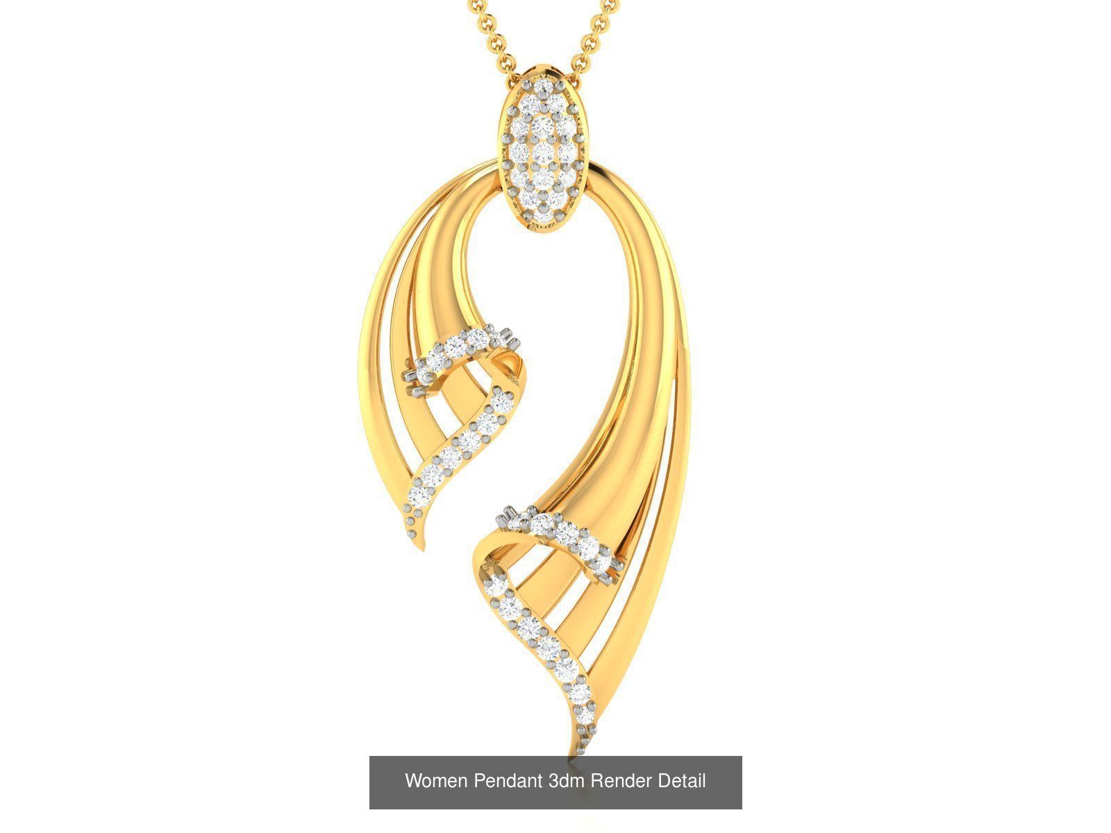 60 Women Pendant 3dm STL FBX OBJ Renders Detail Bulk Collection _20