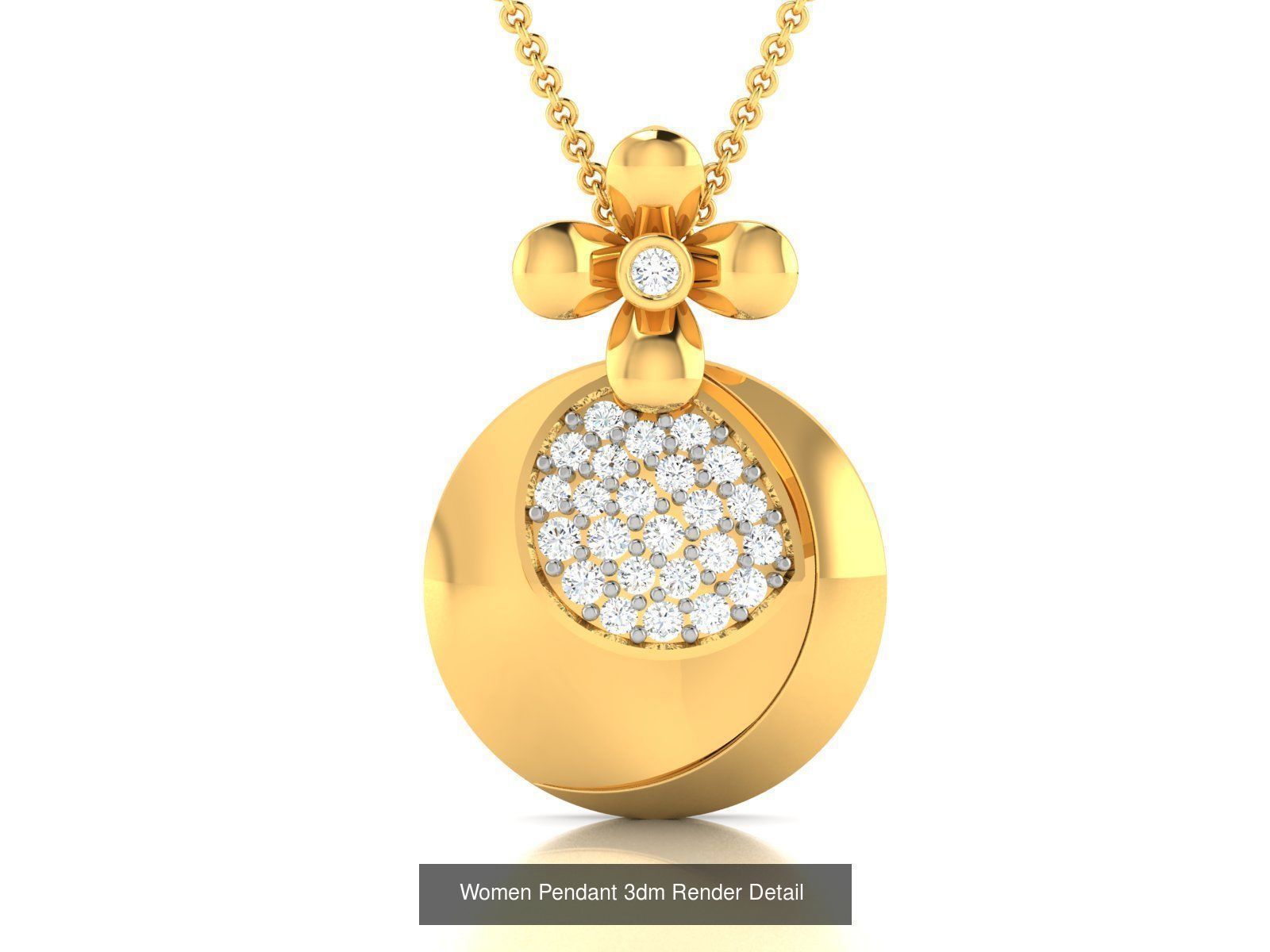 60 Women Pendant 3dm STL FBX OBJ Renders Detail Bulk Collection _47