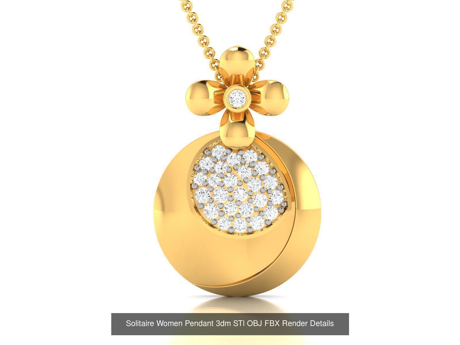60 Women Pendant 3dm STL FBX OBJ Renders Detail Bulk Collection _71