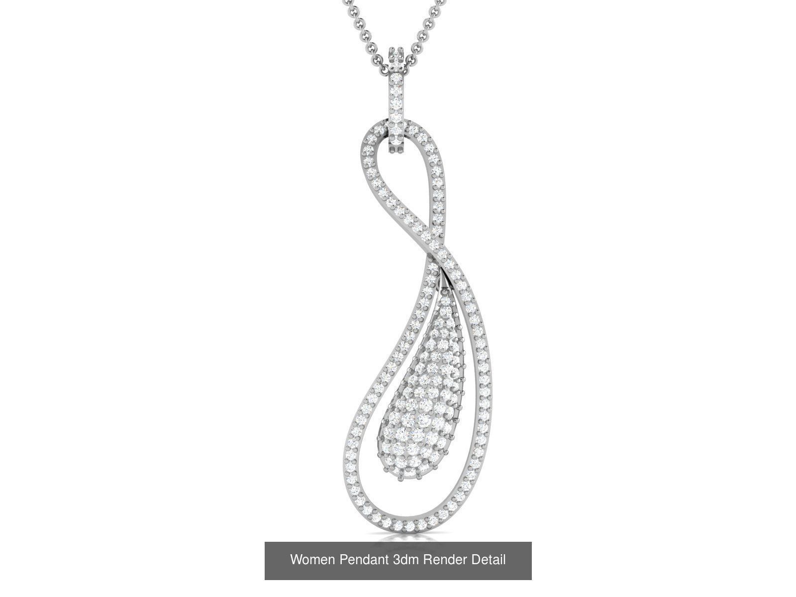 60 Women Pendant 3dm STL FBX OBJ Renders Detail Bulk Collection _18