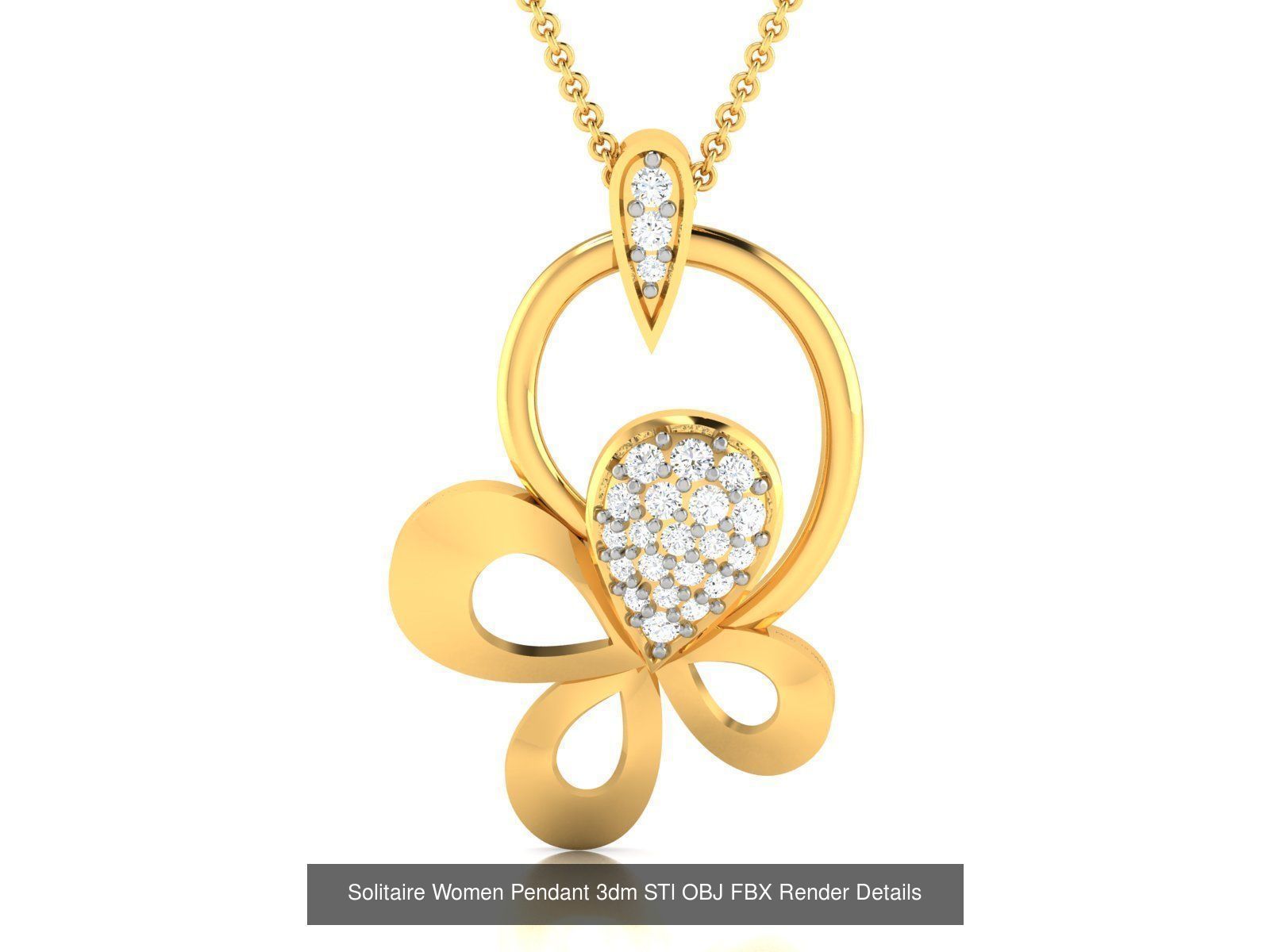 60 Women Pendant 3dm STL FBX OBJ Renders Detail Bulk Collection _72