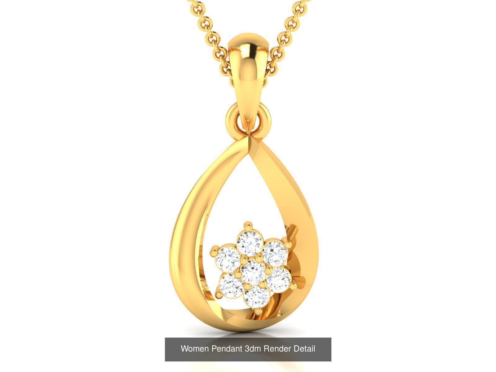 60 Women Pendant 3dm STL FBX OBJ Renders Detail Bulk Collection _54