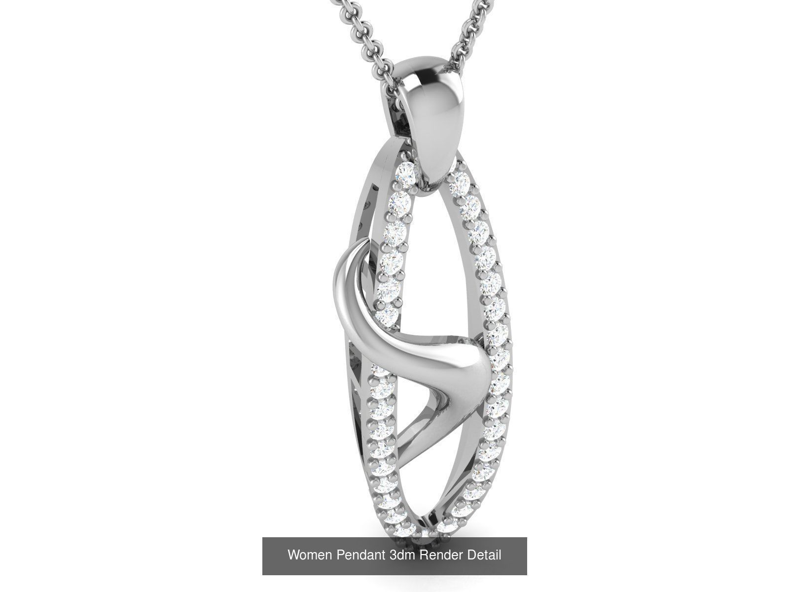 60 Women Pendant 3dm STL FBX OBJ Renders Detail Bulk Collection _37