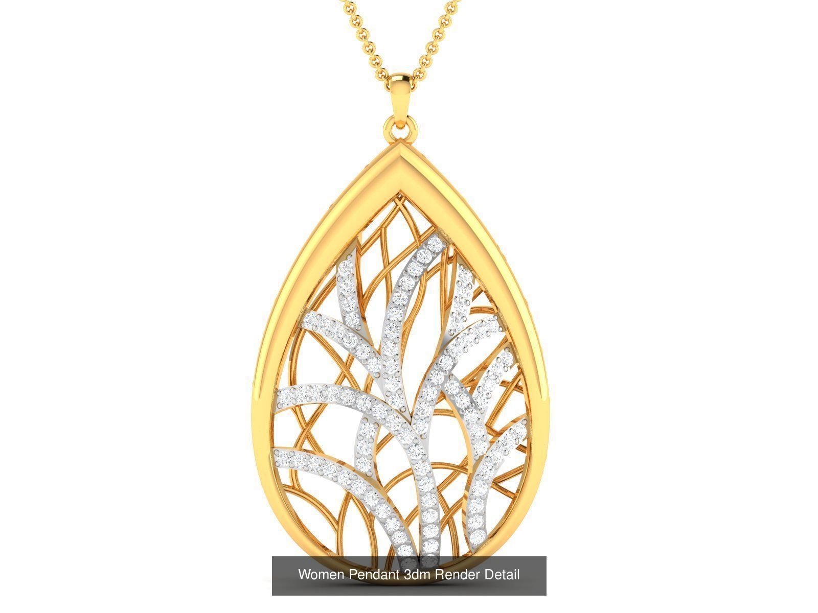 60 Women Pendant 3dm STL FBX OBJ Renders Detail Bulk Collection _29