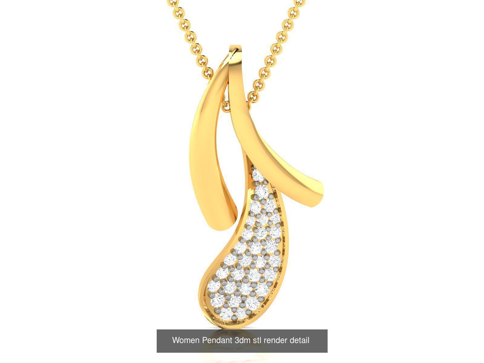 60 Women Pendant 3dm STL FBX OBJ Renders Detail Bulk Collection _45