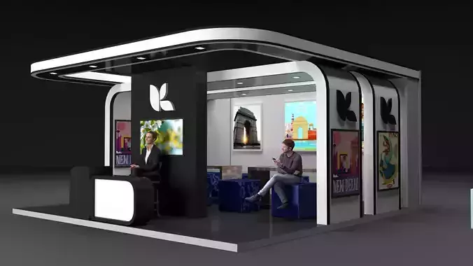 K-Stall exhibition booth design
