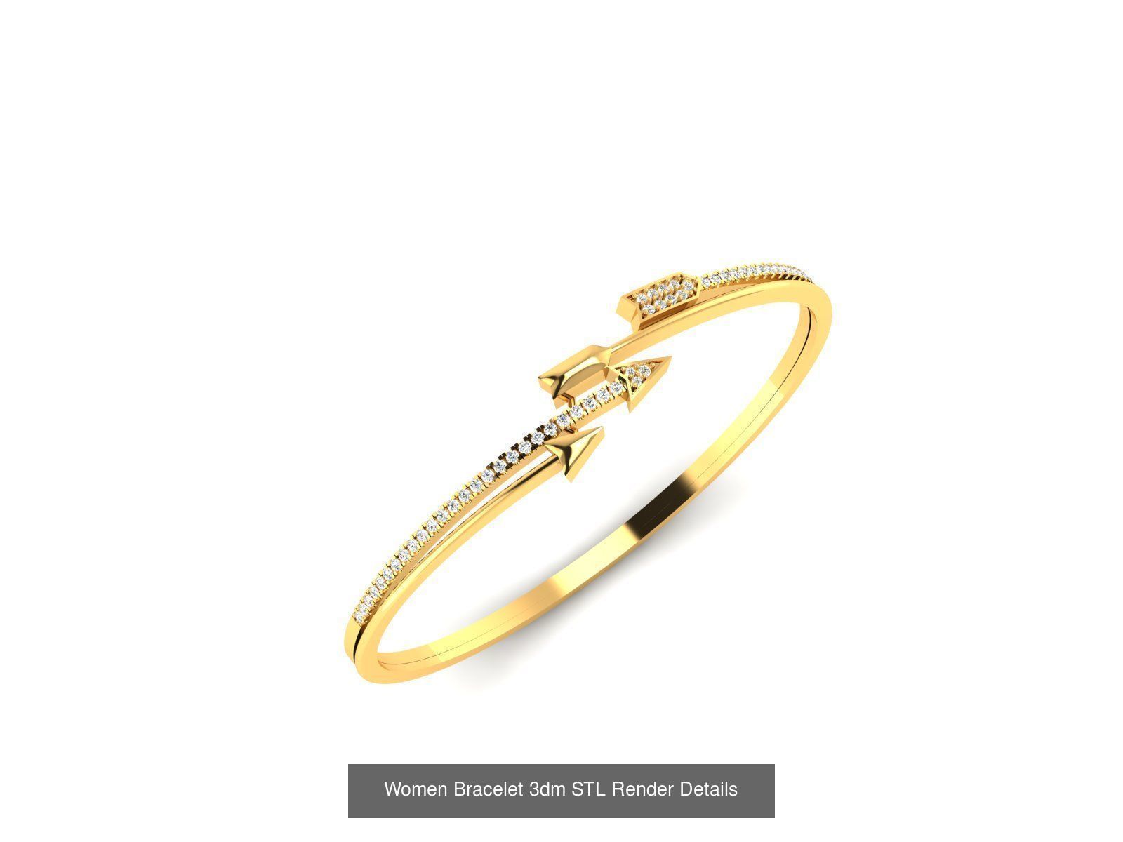 10 Women Bracelet 3dm STL FBX OBJ Renders Detail Bulk Collection _2