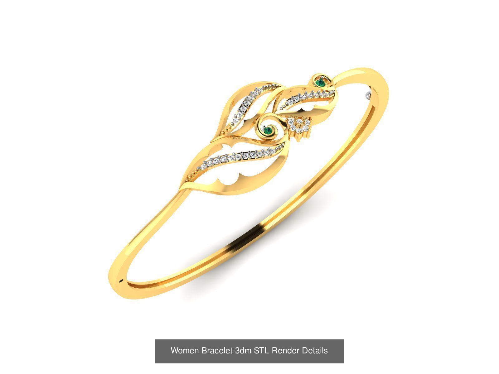 10 Women Bracelet 3dm STL FBX OBJ Renders Detail Bulk Collection _5