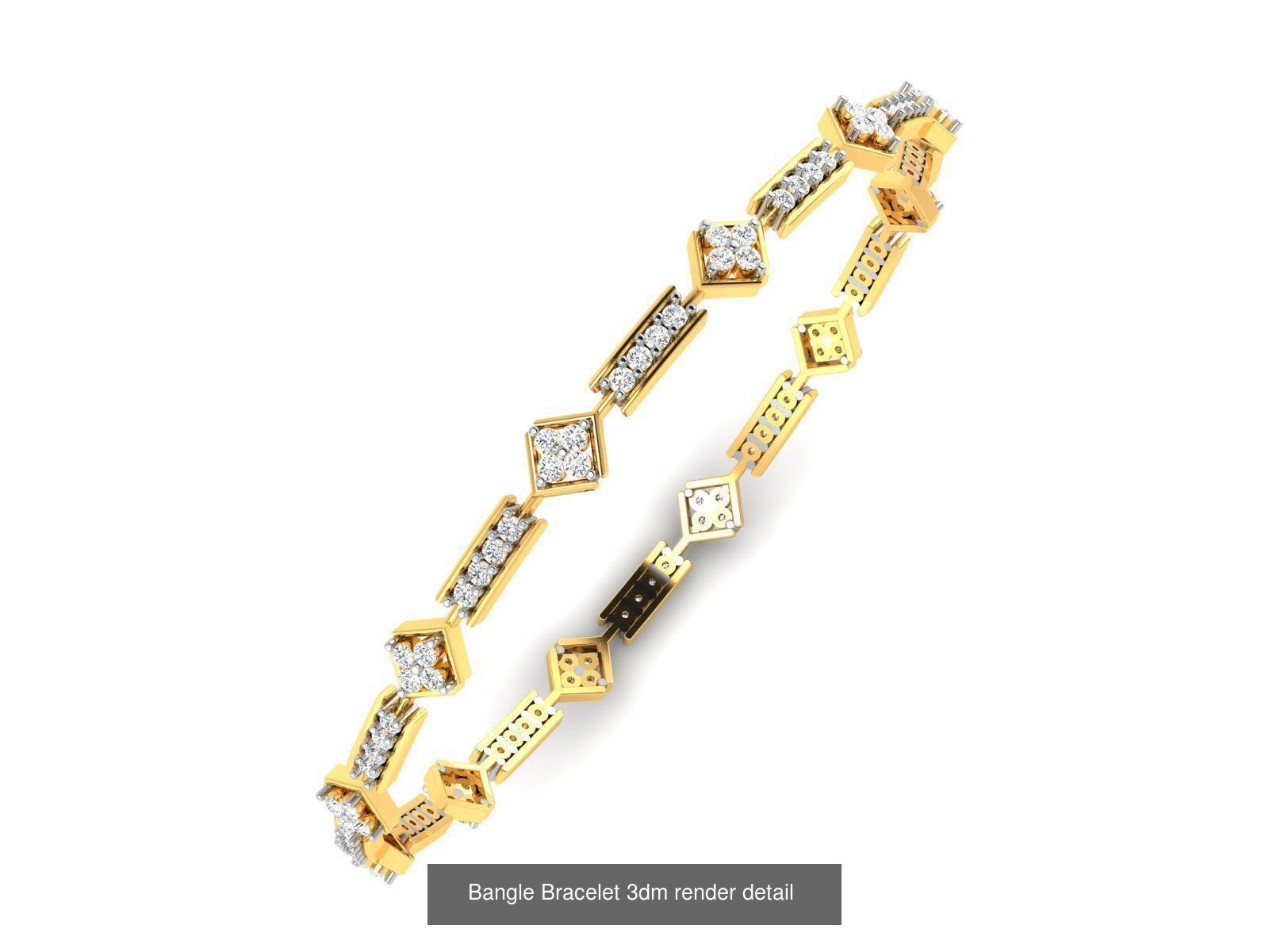 15 Women Bangle 3dm STL FBX OBJ Renders Detail Bulk Collection _7