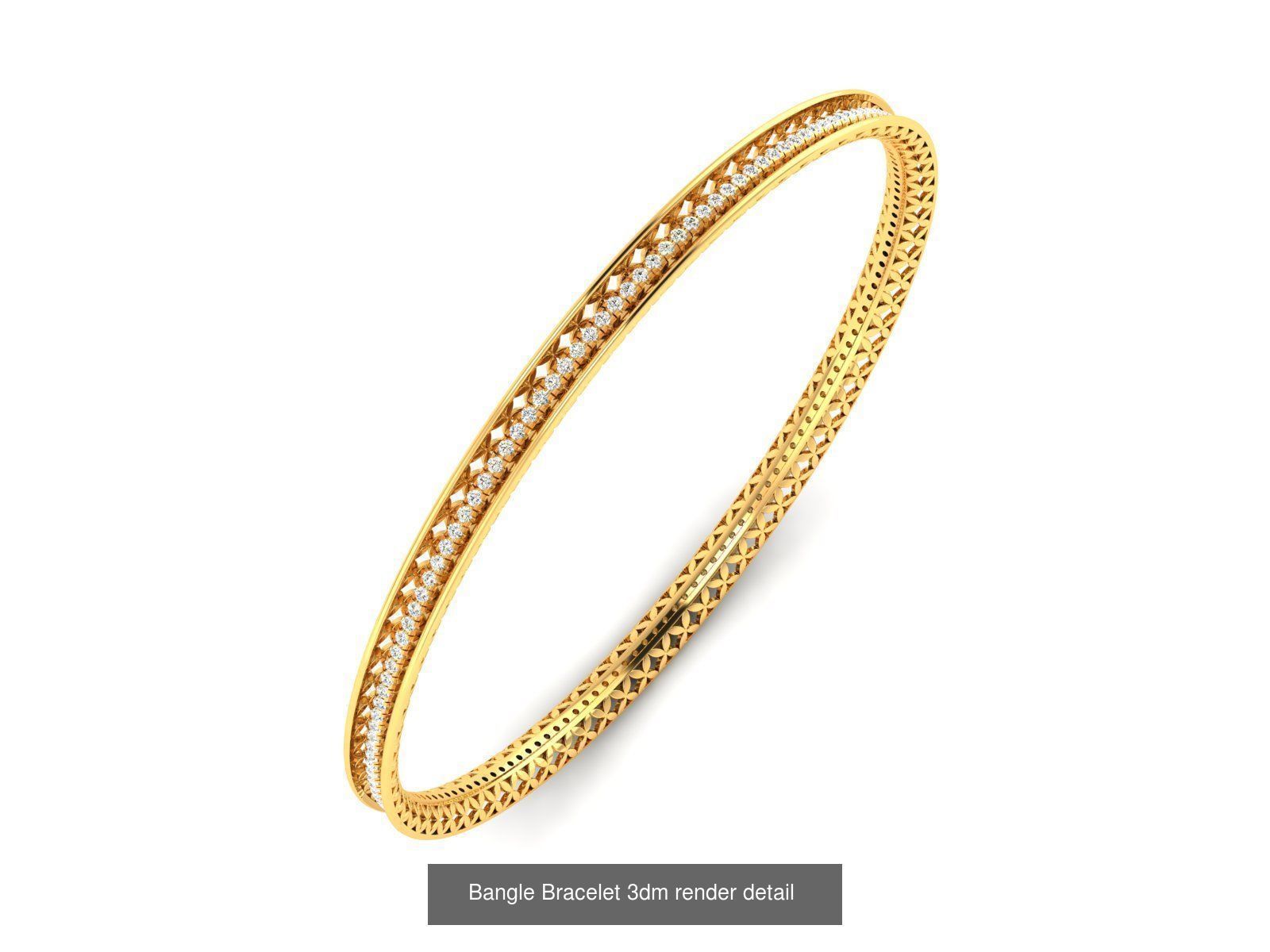15 Women Bangle 3dm STL FBX OBJ Renders Detail Bulk Collection _4