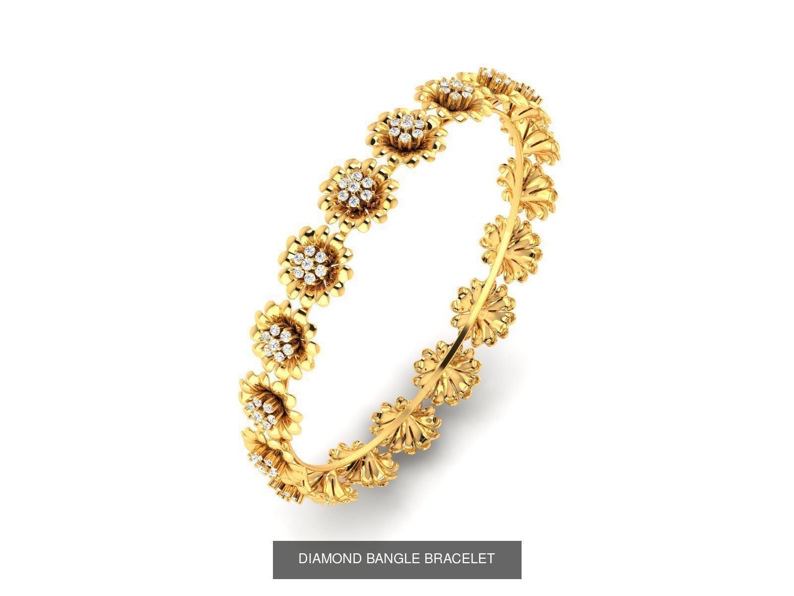 15 Women Bangle 3dm STL FBX OBJ Renders Detail Bulk Collection _1