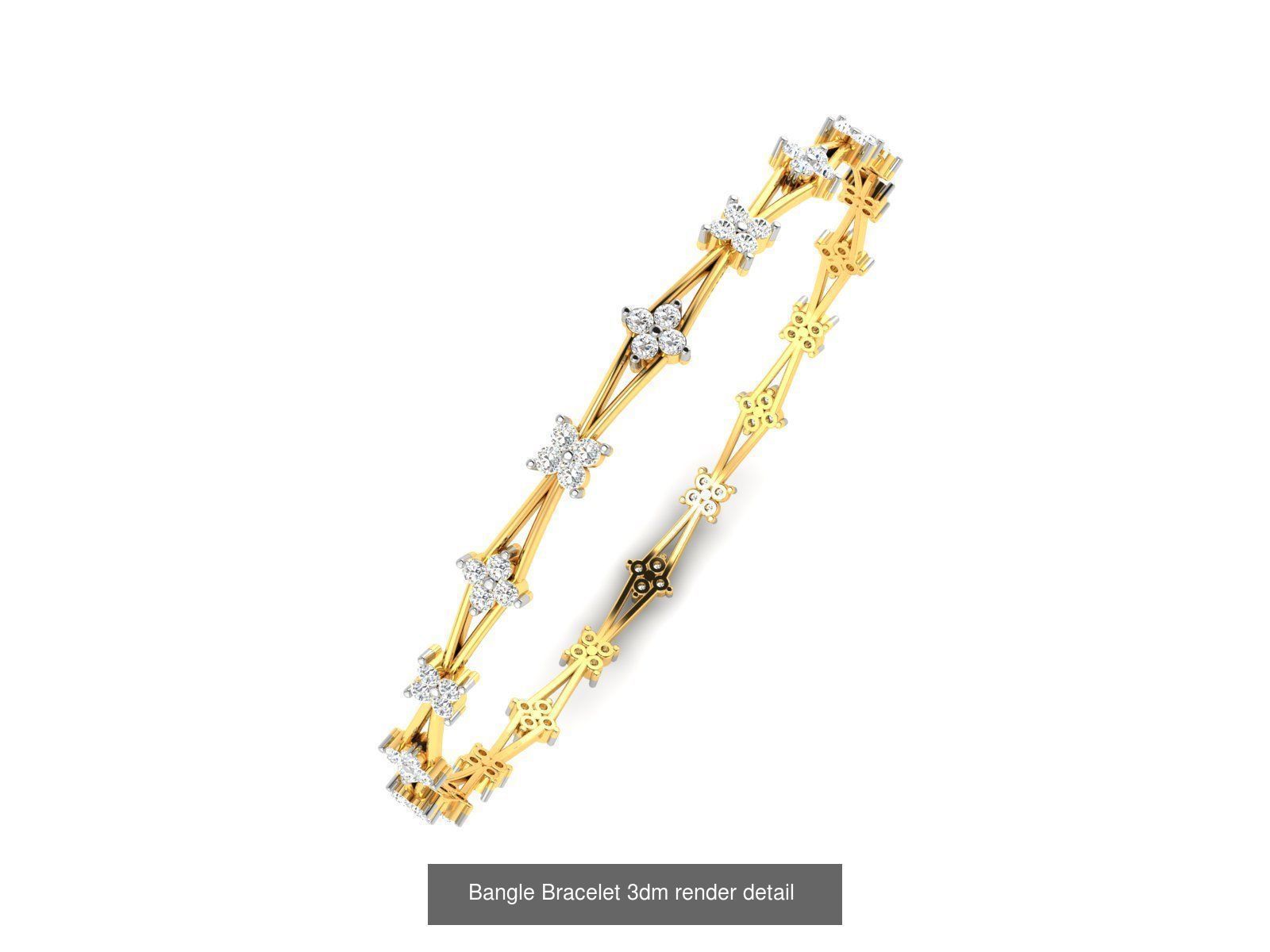 15 Women Bangle 3dm STL FBX OBJ Renders Detail Bulk Collection _5