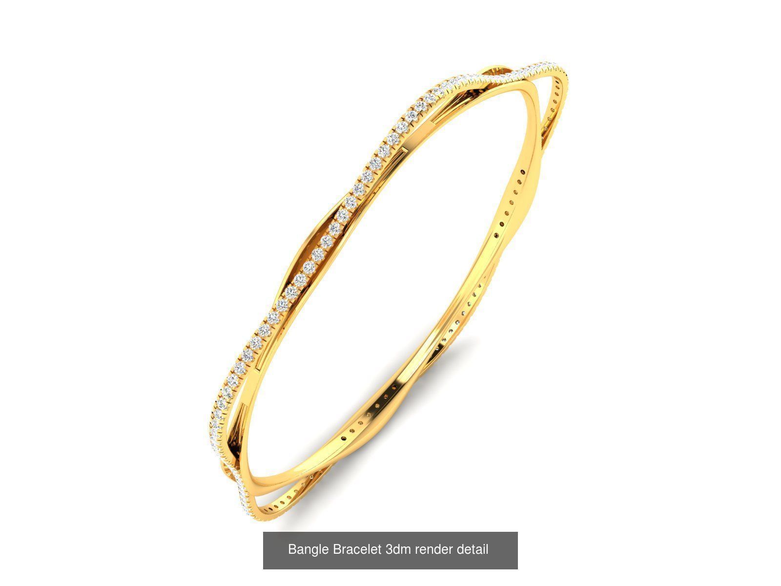 15 Women Bangle 3dm STL FBX OBJ Renders Detail Bulk Collection _3
