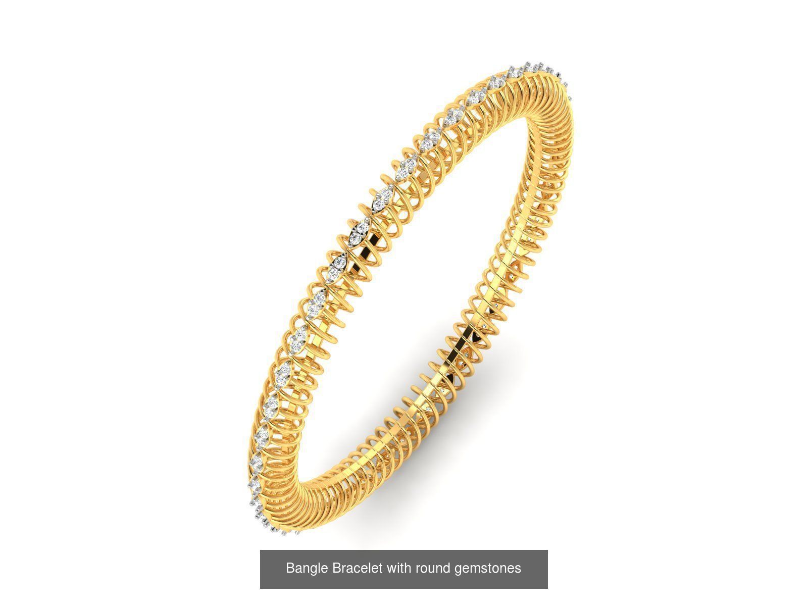 15 Women Bangle 3dm STL FBX OBJ Renders Detail Bulk Collection _2