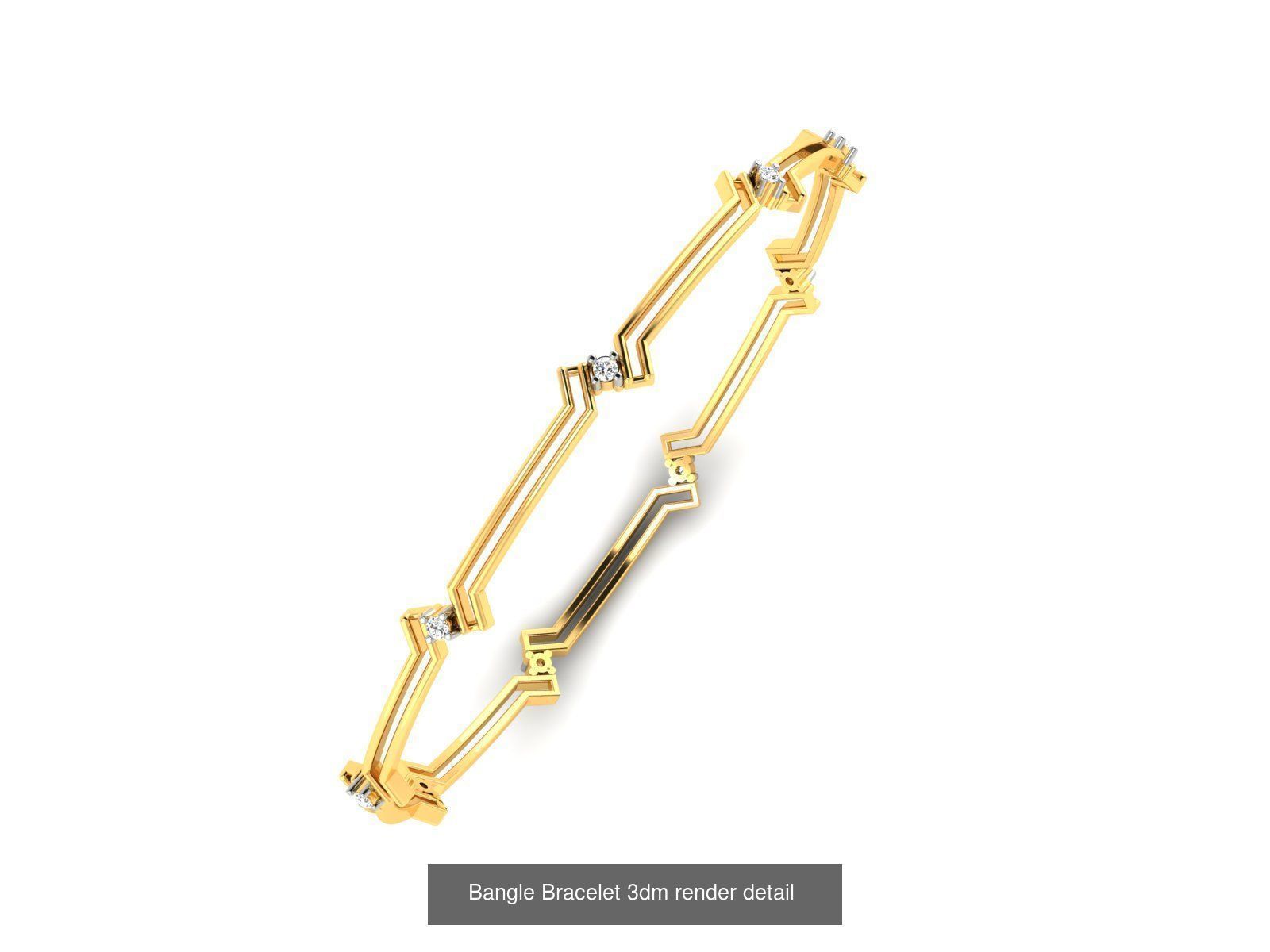 15 Women Bangle 3dm STL FBX OBJ Renders Detail Bulk Collection _9