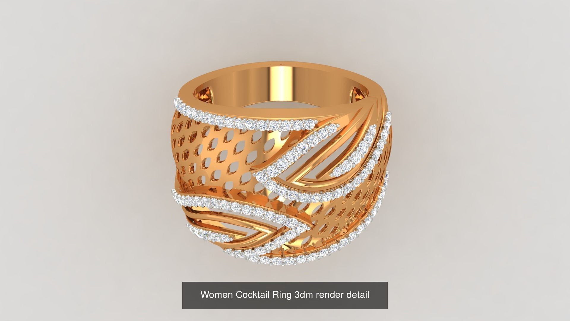 100 Cocktail Ring 3dm STL FBX OBJ Renders Detail Bulk Collection _39