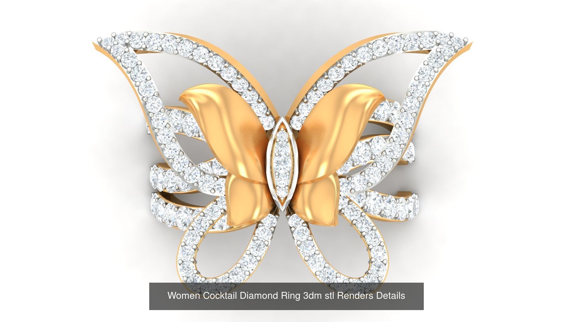 100 Cocktail Ring 3dm STL FBX OBJ Renders Detail Bulk Collection _14