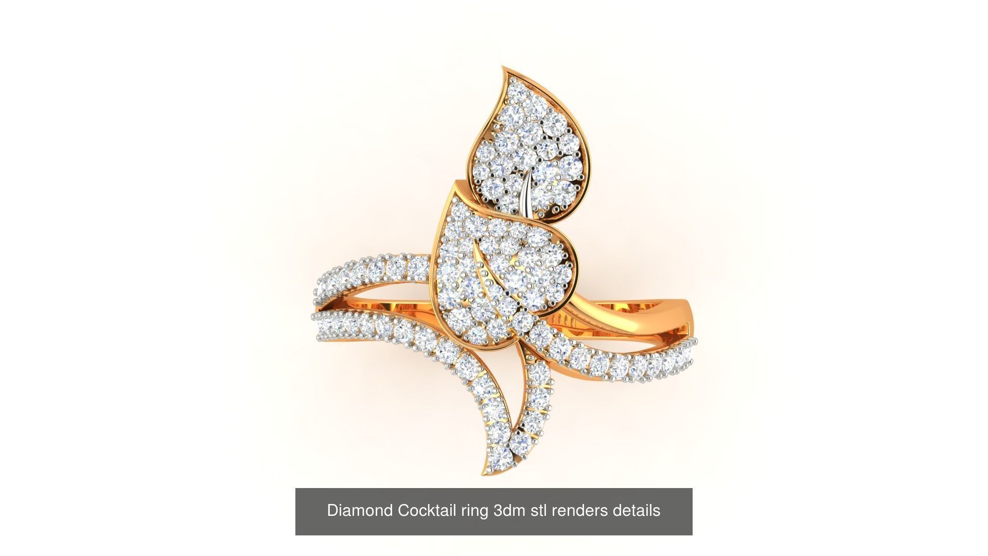 100 Cocktail Ring 3dm STL FBX OBJ Renders Detail Bulk Collection _32