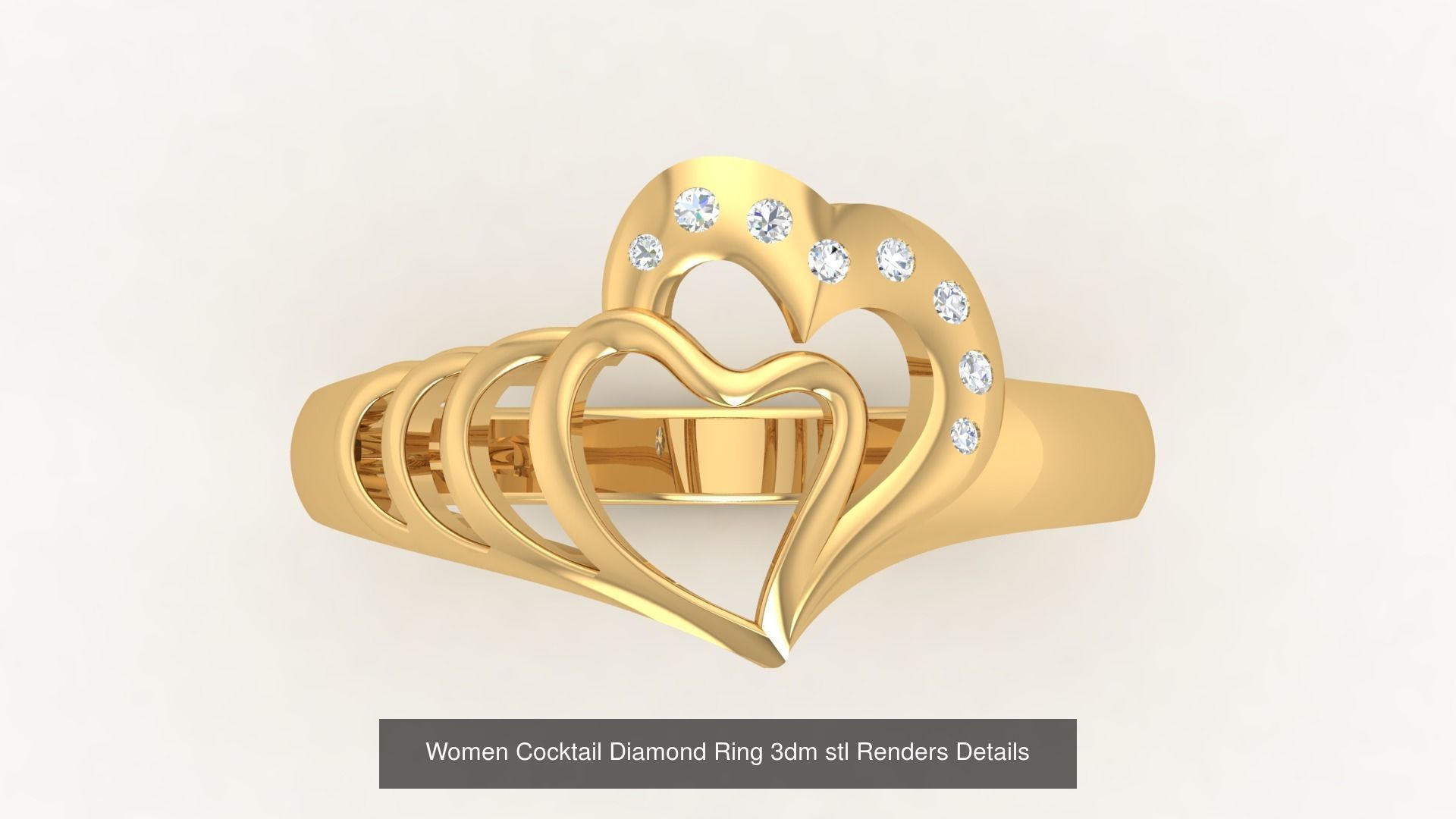 100 Cocktail Ring 3dm STL FBX OBJ Renders Detail Bulk Collection _15