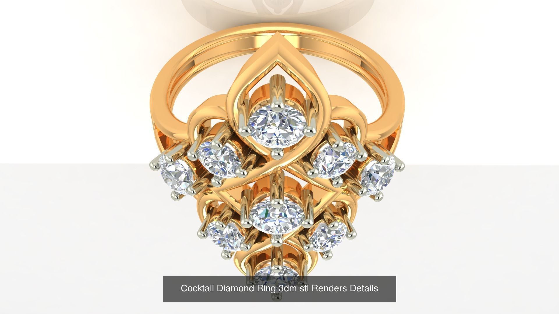 100 Cocktail Ring 3dm STL FBX OBJ Renders Detail Bulk Collection _52