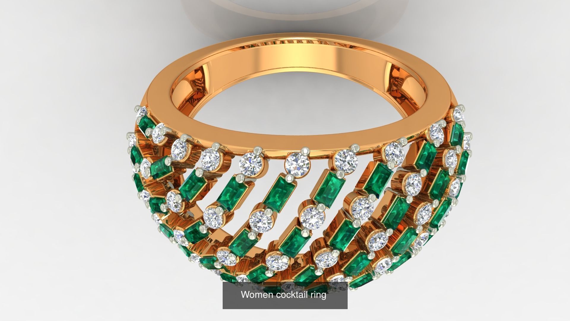 100 Cocktail Ring 3dm STL FBX OBJ Renders Detail Bulk Collection _24