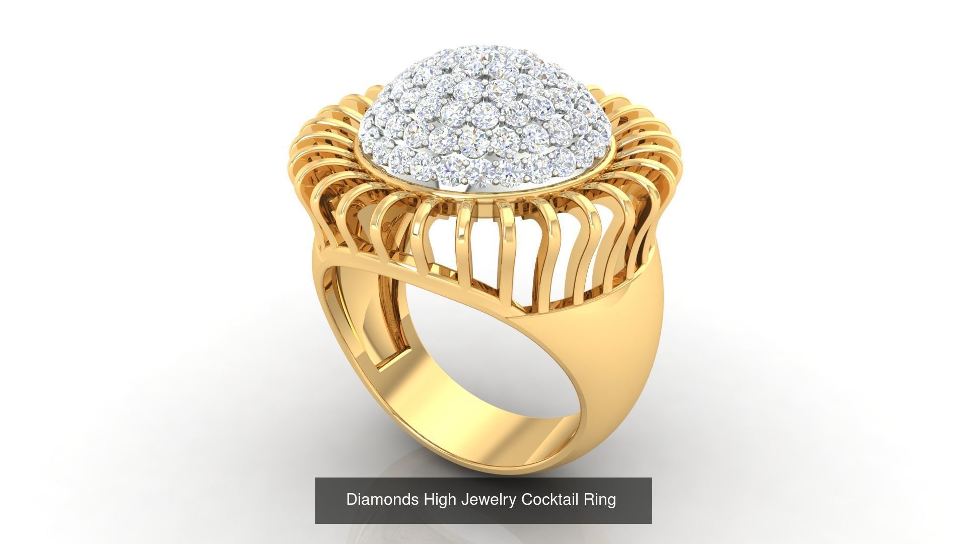 100 Cocktail Ring 3dm STL FBX OBJ Renders Detail Bulk Collection _102