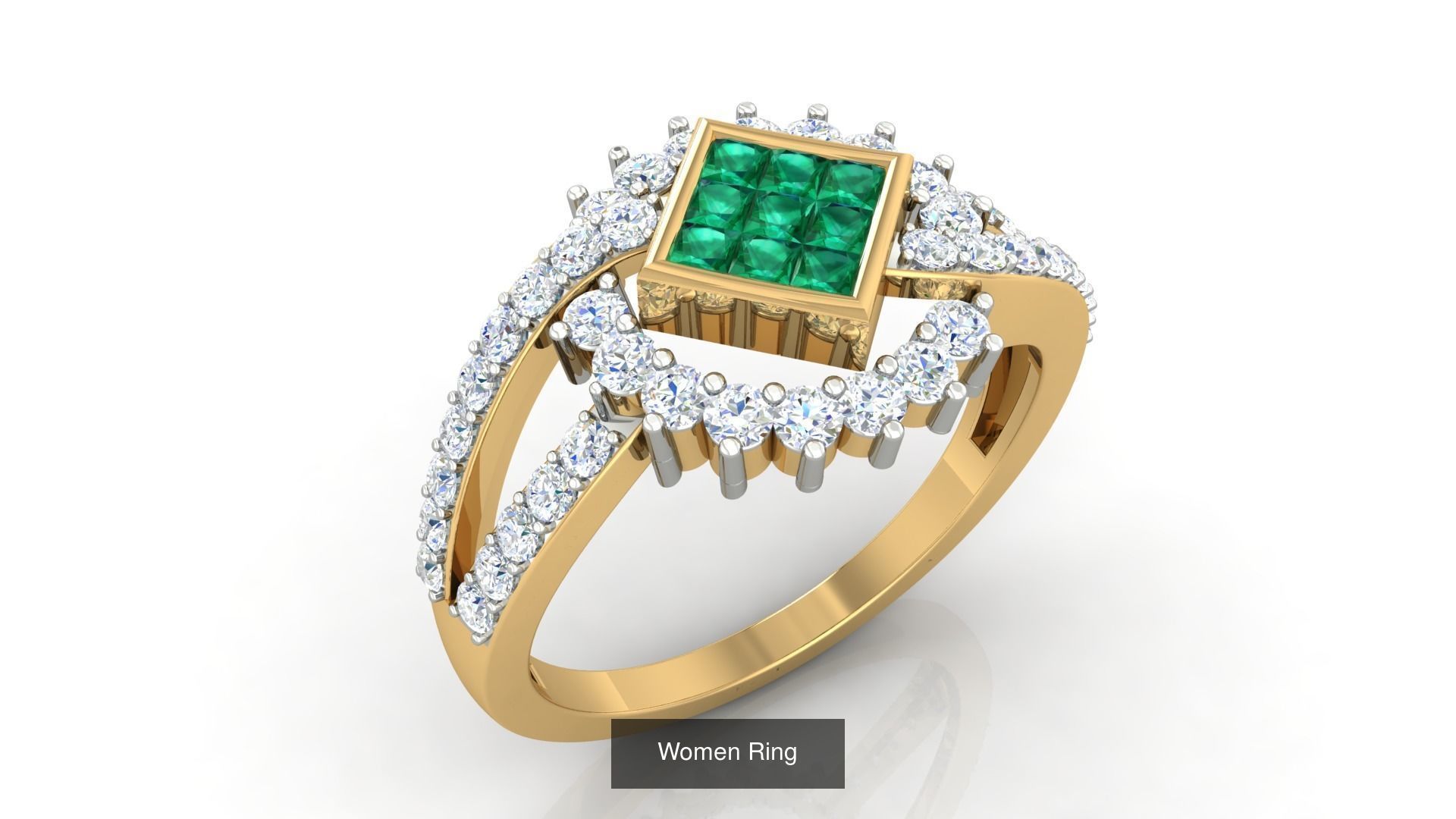 100 Cocktail Ring 3dm STL FBX OBJ Renders Detail Bulk Collection _36