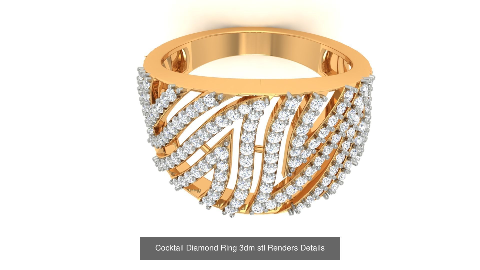 100 Cocktail Ring 3dm STL FBX OBJ Renders Detail Bulk Collection _61