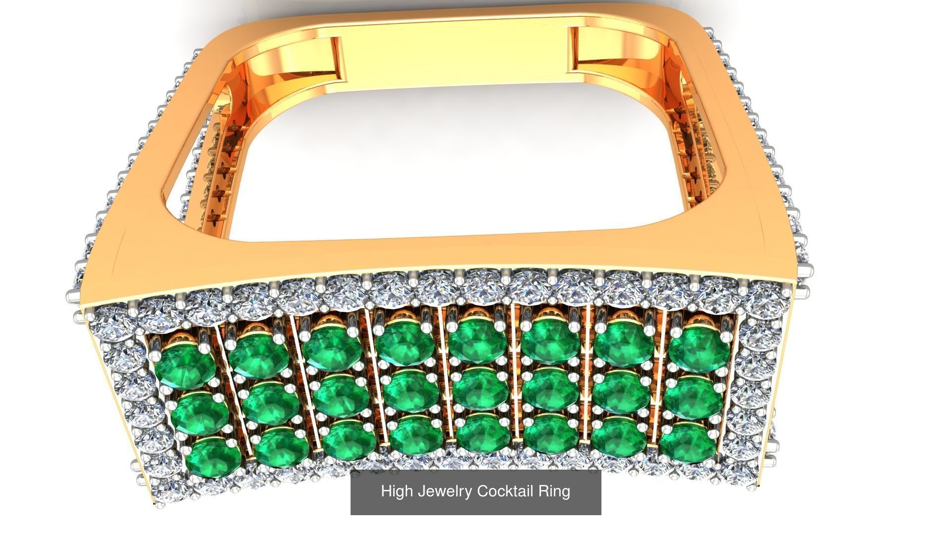 100 Cocktail Ring 3dm STL FBX OBJ Renders Detail Bulk Collection _26