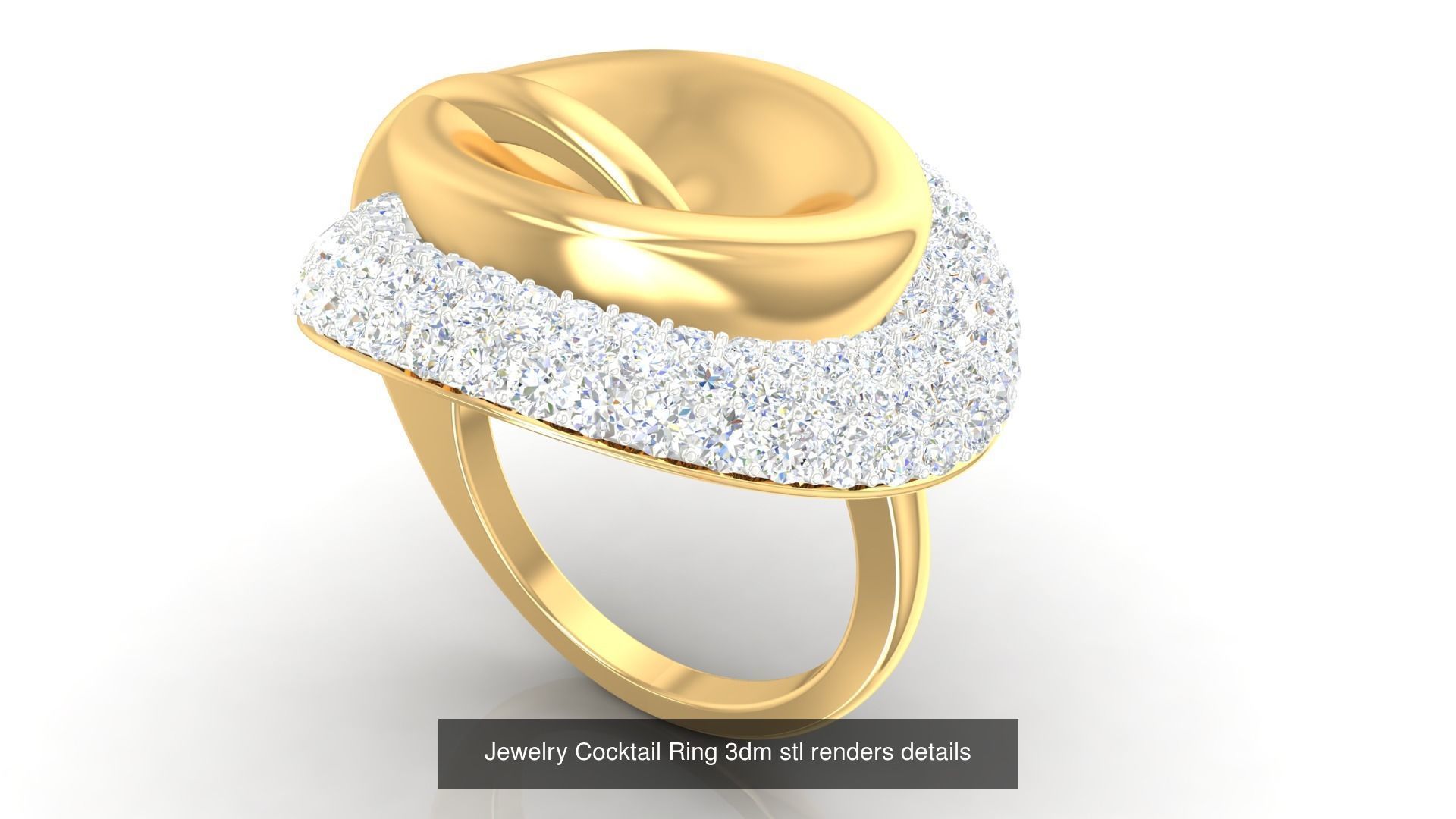 100 Cocktail Ring 3dm STL FBX OBJ Renders Detail Bulk Collection _101